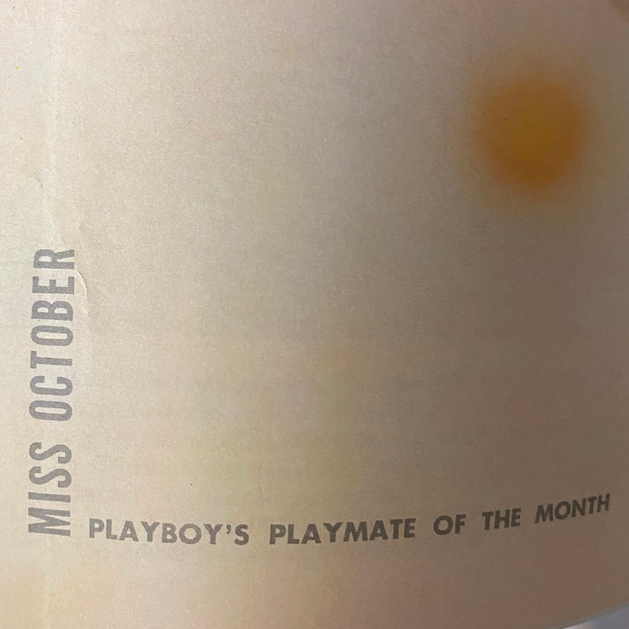 Page from Playboy Magazine October 1968 labeled 'Miss October', highlighting the Playmate of the Month, Majken Haugedal.