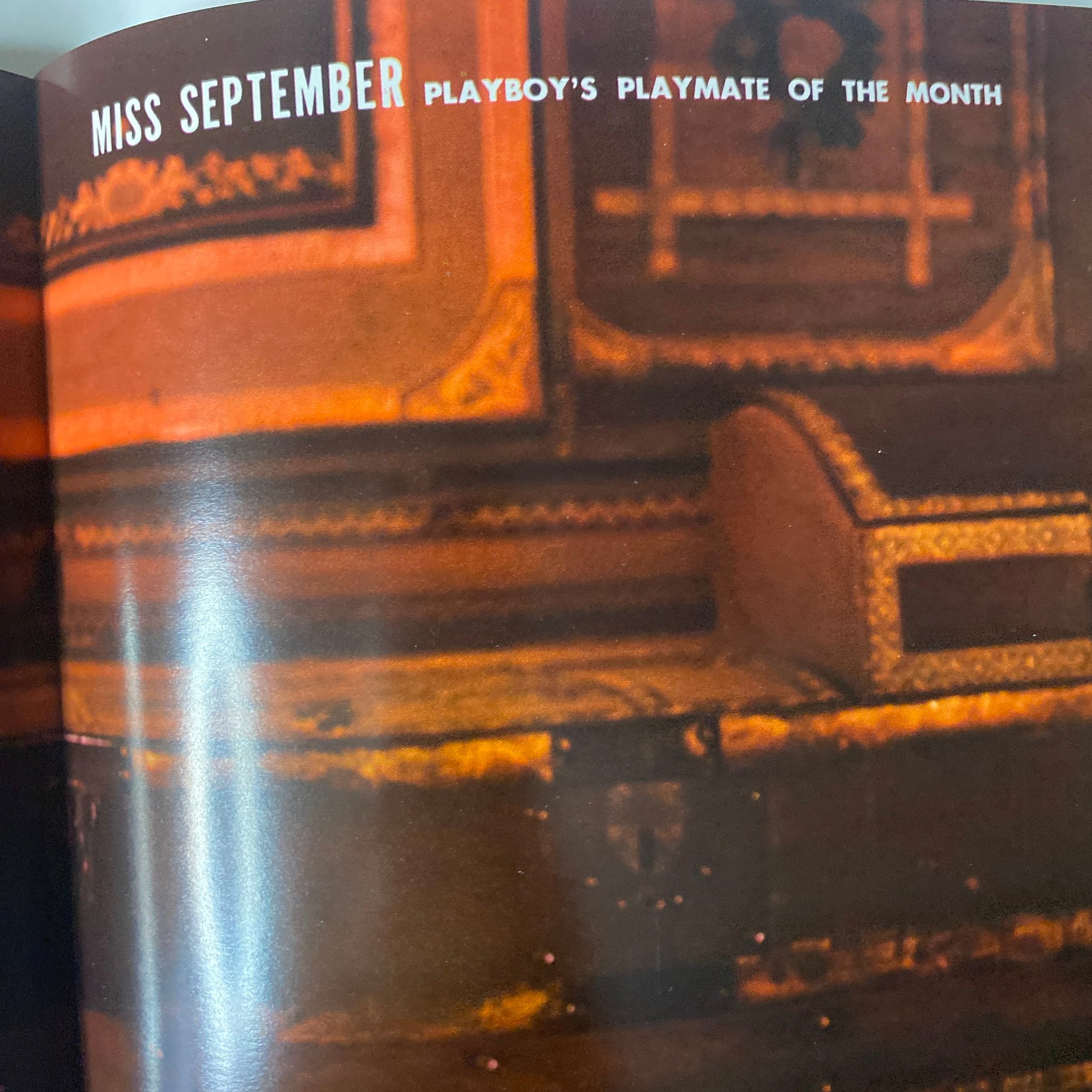 Page in Playboy Magazine September 1969 titled 'Miss September' highlighting Shay Knuth as Playmate of the Month.