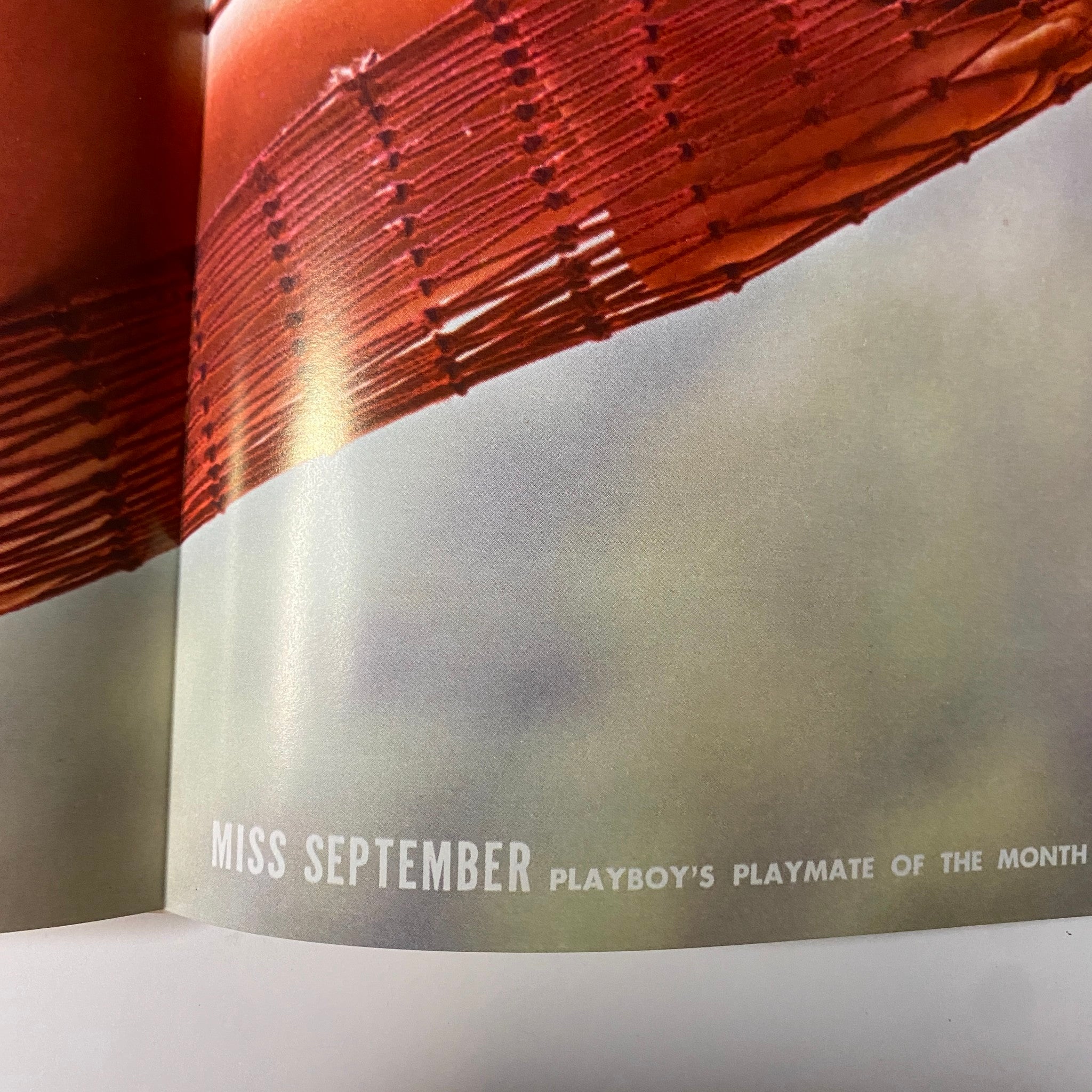 Playboy Magazine September 1967 interior page announcing Victoria Vetri as Playmate of the Month, highlighting iconic centerfold.