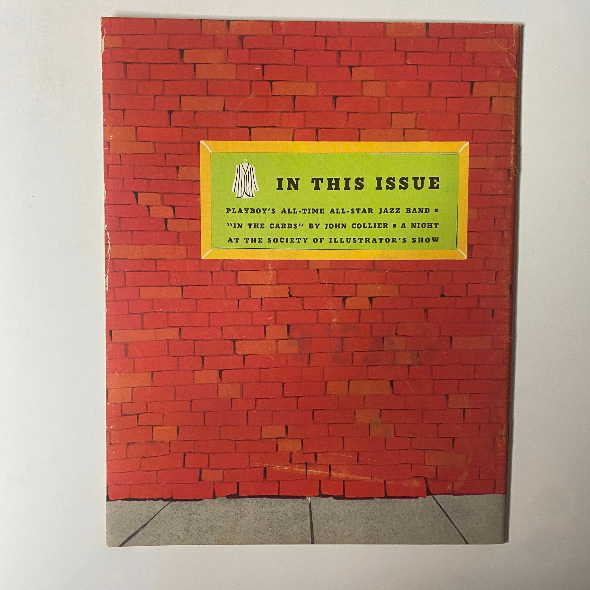 Playboy Magazine June 1955 cover detailing notable articles including 'In the Cards' by John Collier and features about Playboy's All-Star Jazz Band.