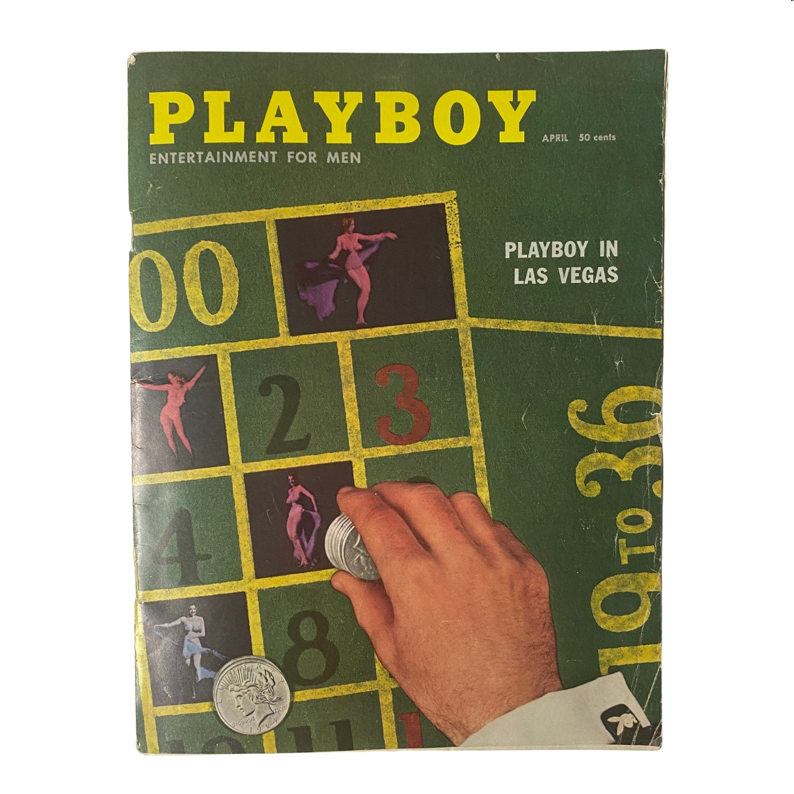 Playboy Magazine April 1958 Playmate Felicia Atkins w Centerfold No Label