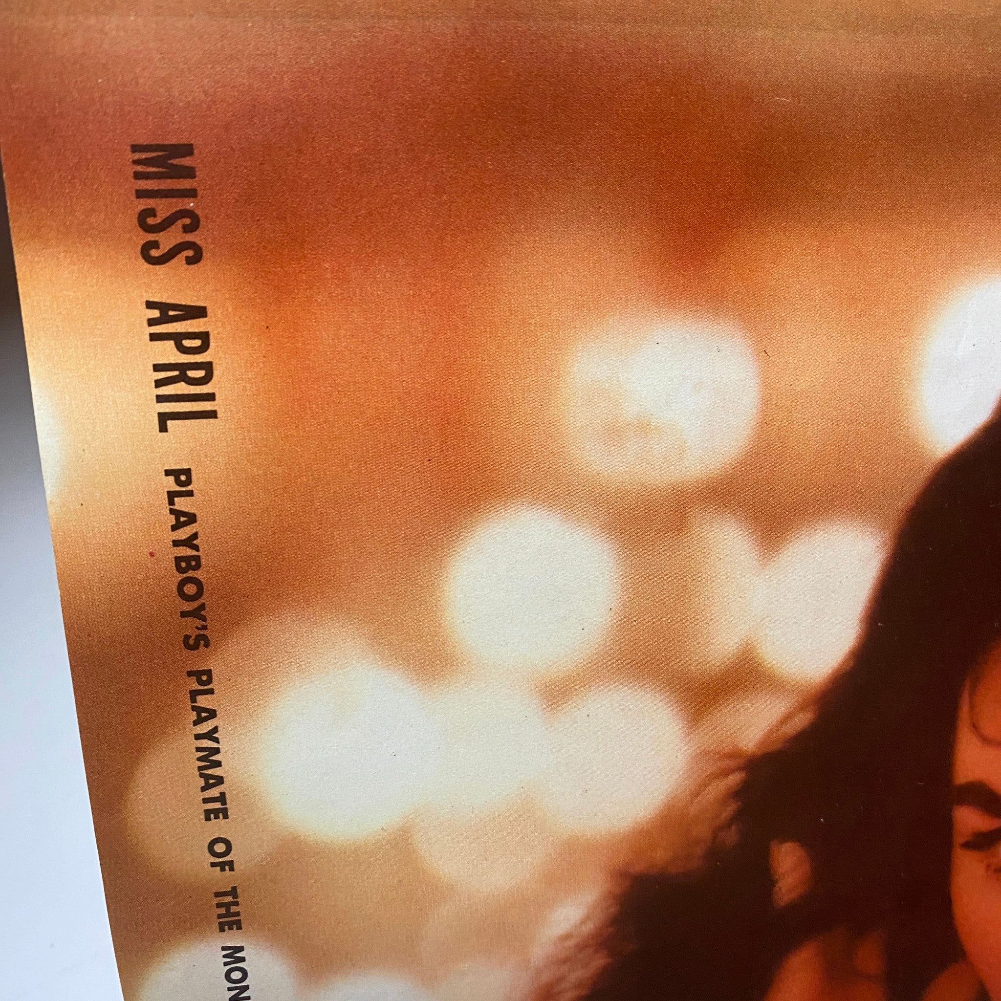 Cover of the Miss April feature from Playboy Magazine April 1958, highlighting the Playmate of the Month with a stunning visual representation.