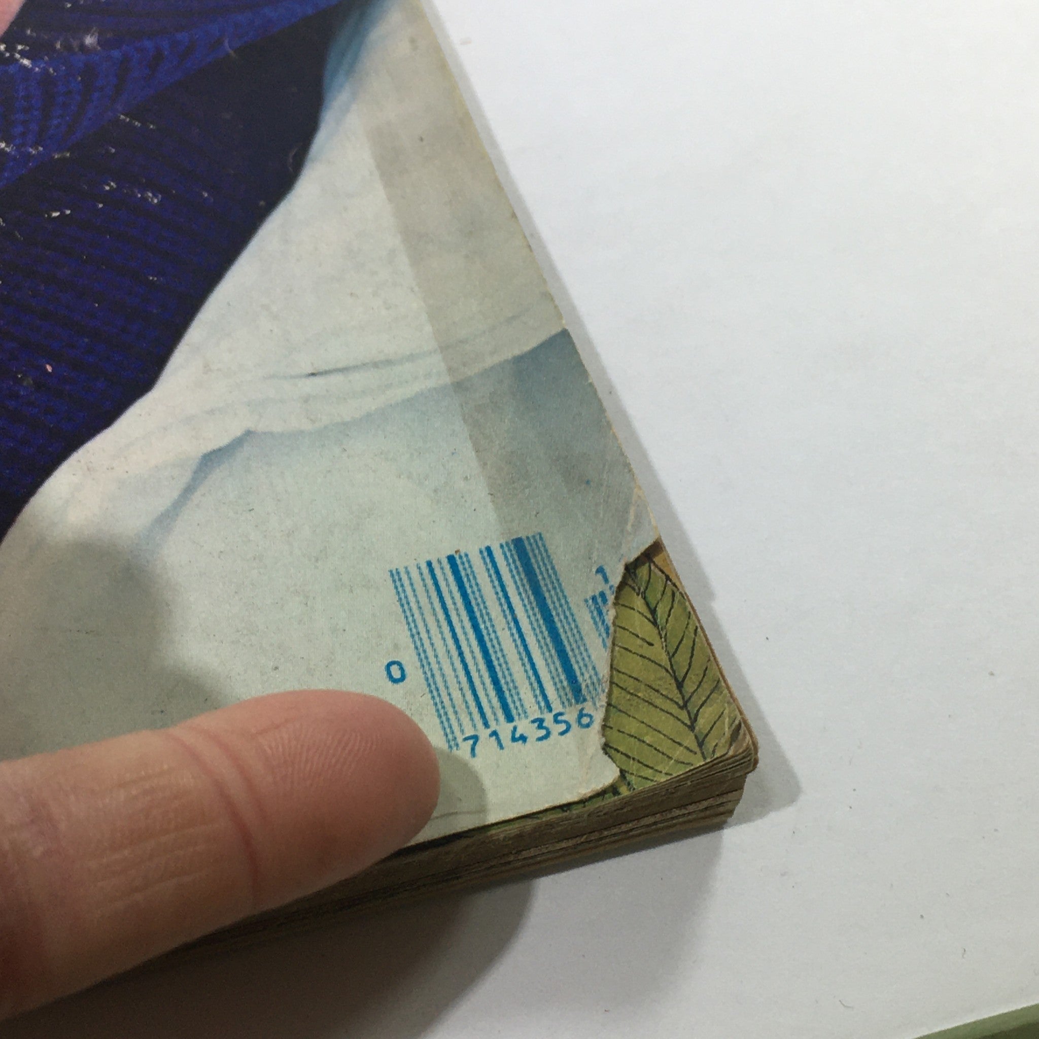 Back cover detail of VTG Seventeen Magazine: November 1976, highlighting barcode and corner wear typical of vintage publications.