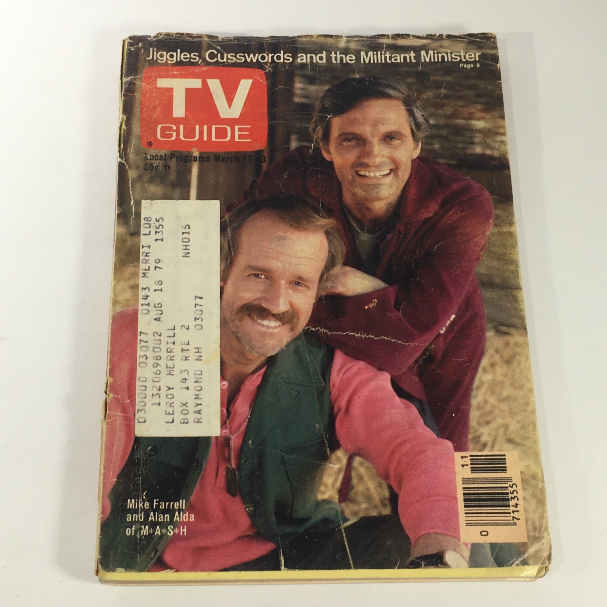 Cover of TV Guide Magazine March 17-23 1979 featuring Mike Farrell and Alan Alda from M*A*S*H, showcasing the magazine's vintage style and iconic television content.