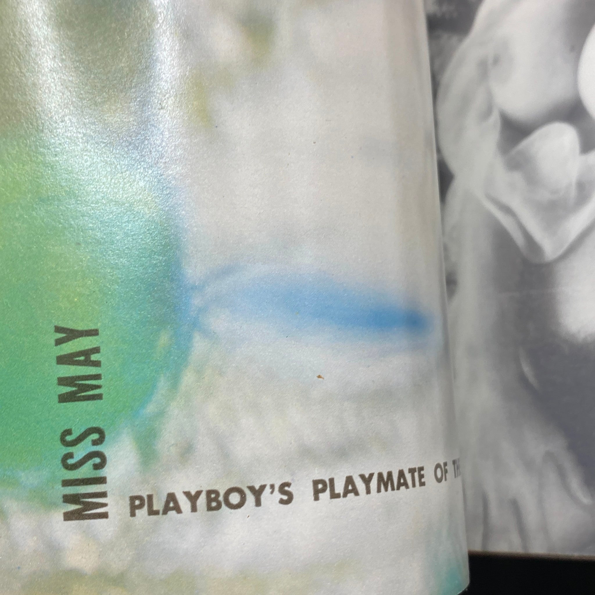 Close-up of the centerfold page from the VTG Playboy Magazine May 1974 featuring Marsha Kay, labeled as 'Miss May' and 'Playboy's Playmate of the Month'.