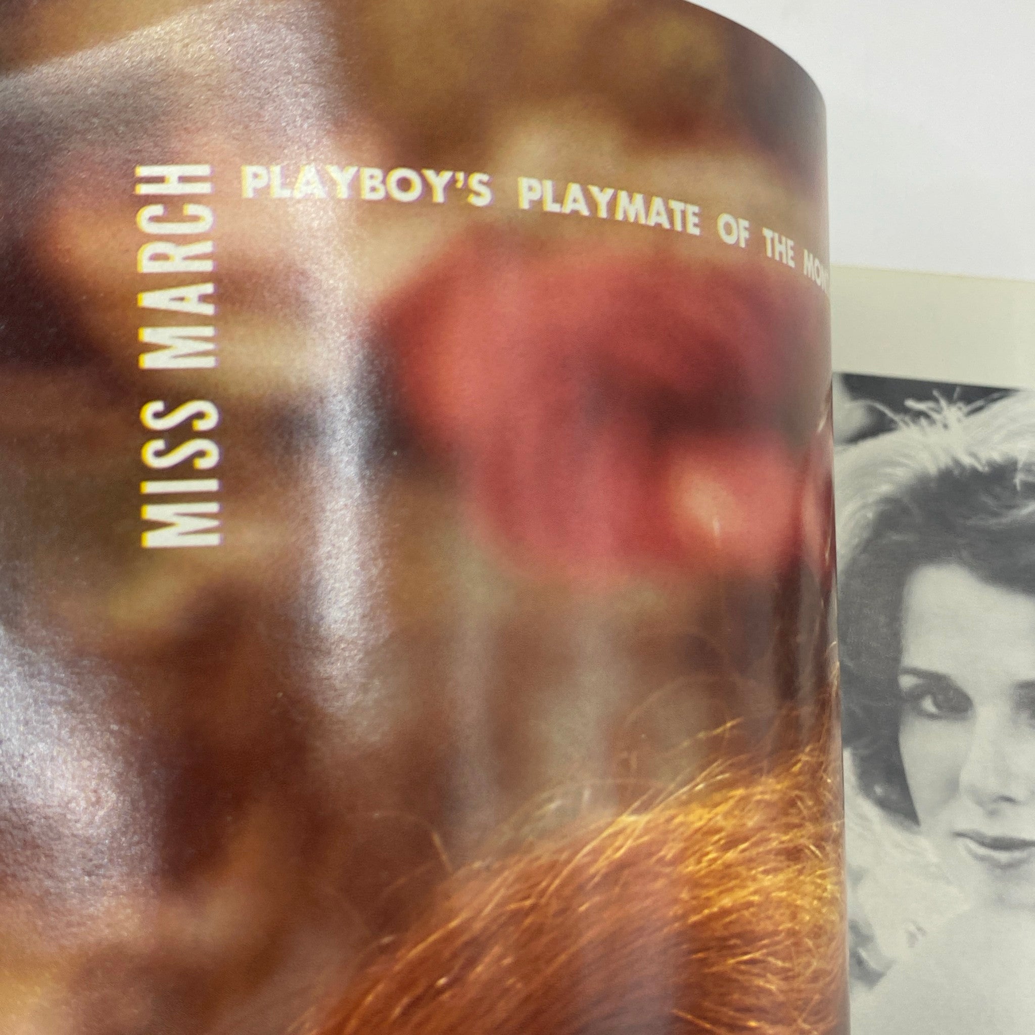 Interior page of VTG Playboy Magazine March 1974 showcasing the feature 'Miss March', highlighting the Playmate of the Month article.