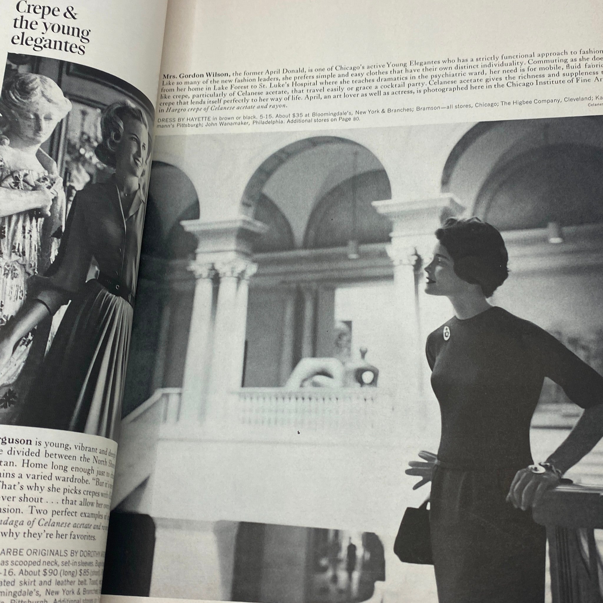 Inside spread of VTG Vogue Magazine September 1 1962, highlighting fashion styles and elegant photography.