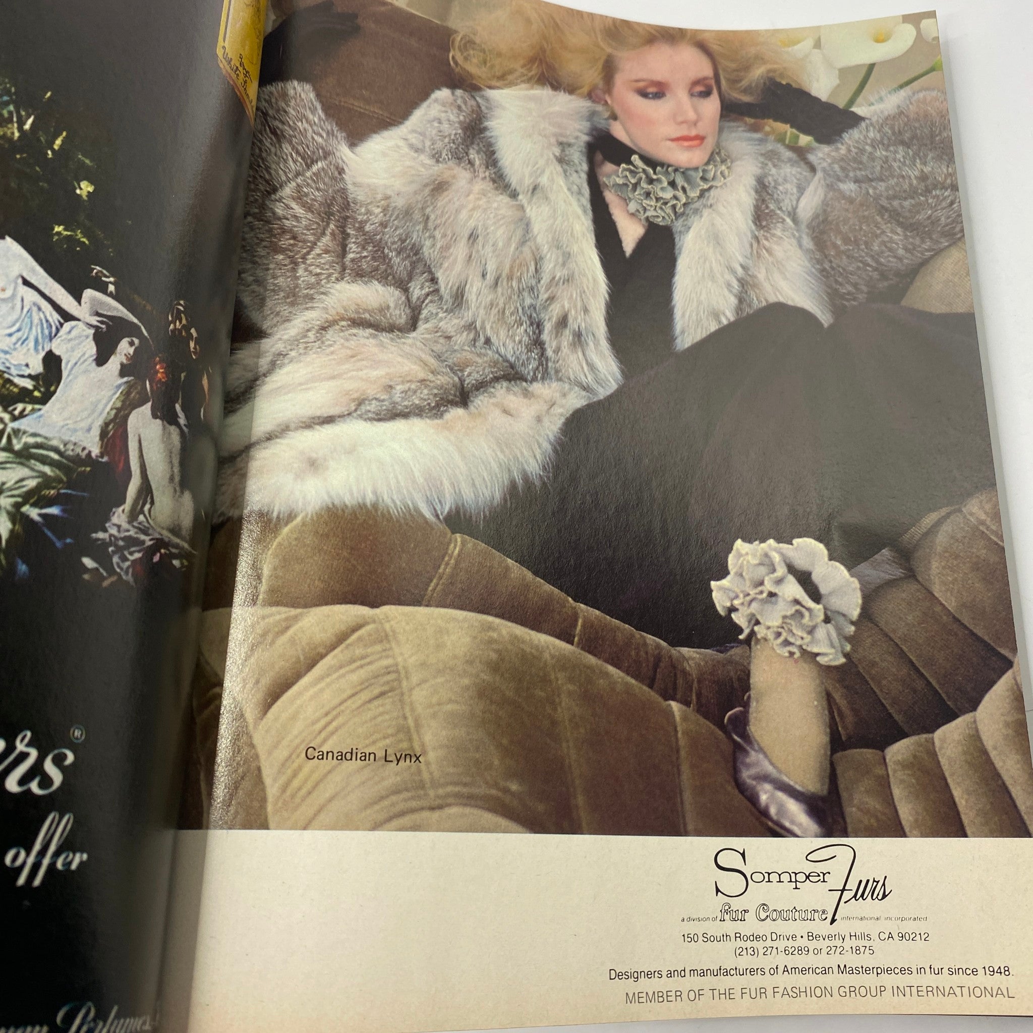 VTG Vogue Magazine October 1981 Nastassja Kinski by Richard Avedon featuring a glamorous fashion editorial with a model wearing a fur coat and elegant accessories, reflecting vintage fashion trends.