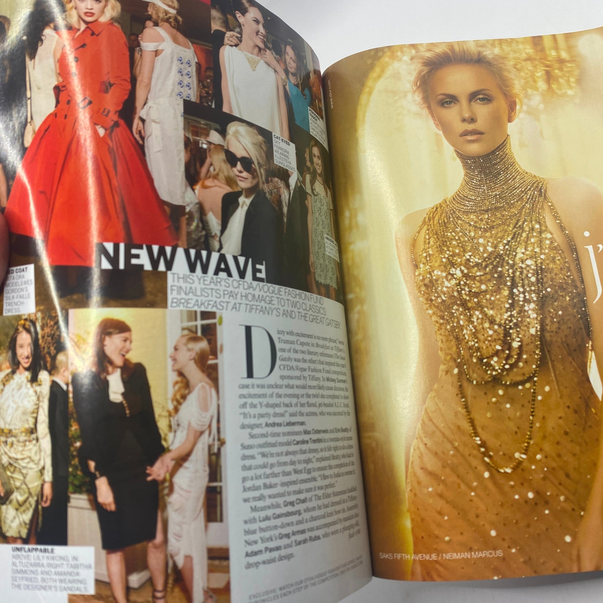 Vogue Magazine December 2012 Actress Anne Hathaway Cover featuring an editorial image showcasing fashion and Hollywood insights.