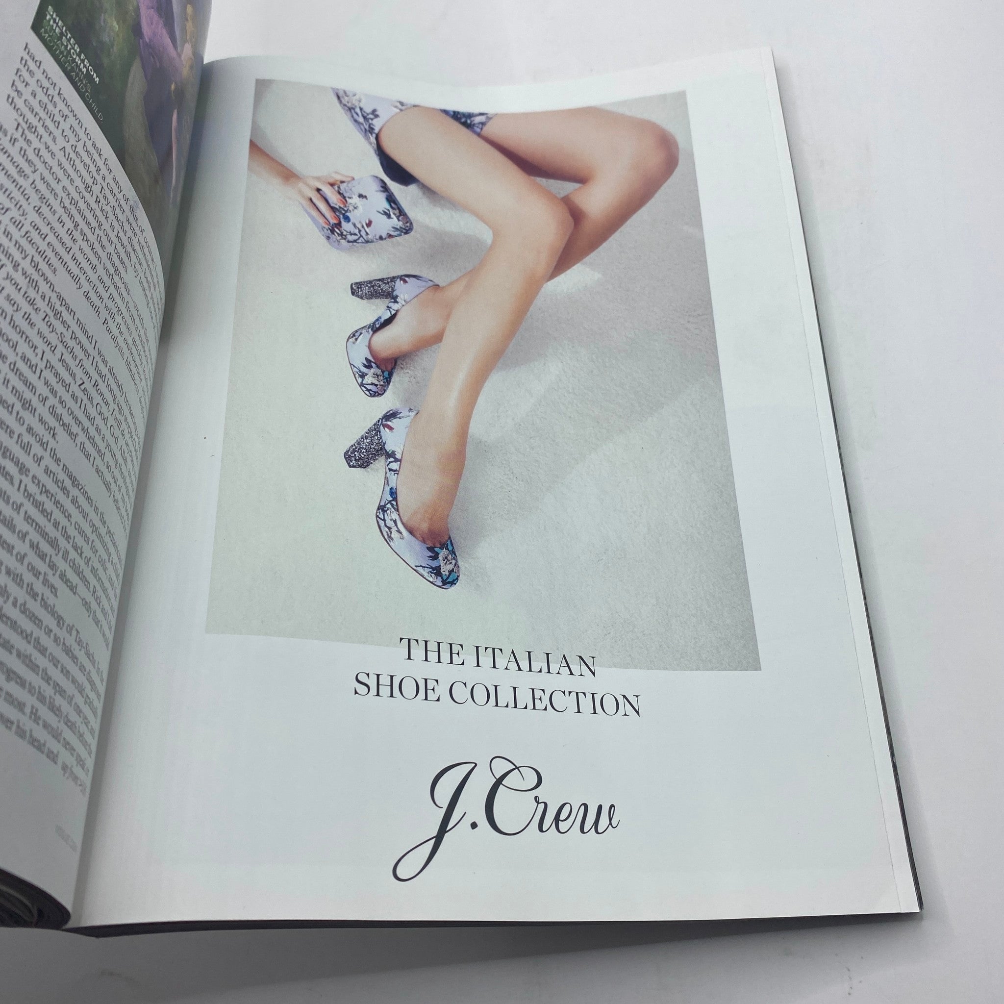 Vogue Magazine March 2013 Beyonce Power Issue - A photograph from J.Crew's Italian Shoe Collection displaying beautifully designed footwear, emphasizing chic style and fashion trends.