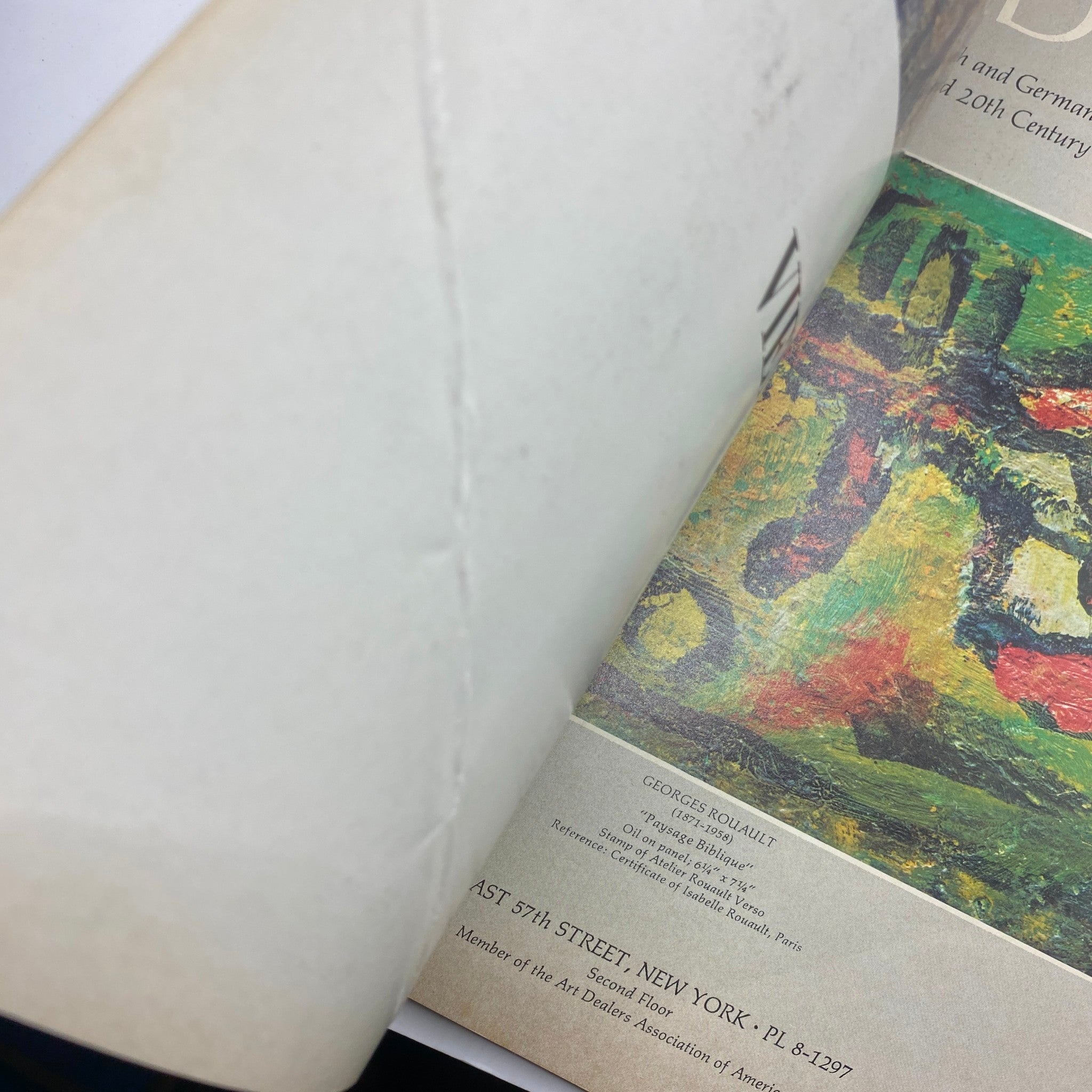 Inside view of VTG Art in America Magazine May 1971, revealing a colorful page highlighting various prominent artists and art events, enhancing the collectible value of this vintage issue.
