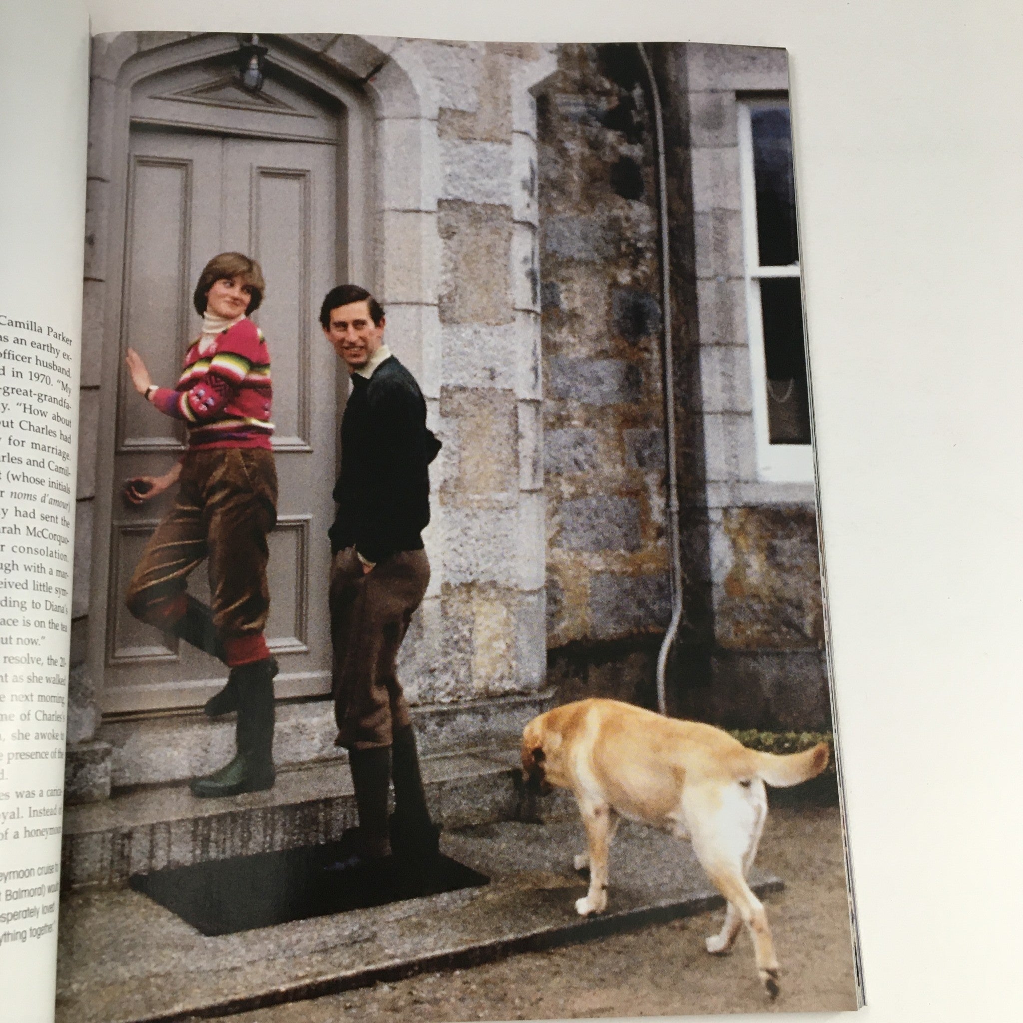 Candid image of Diana, Princess of Wales, and Prince Charles at a doorway, reflecting their early relationship in People Weekly Magazine Fall 1997.