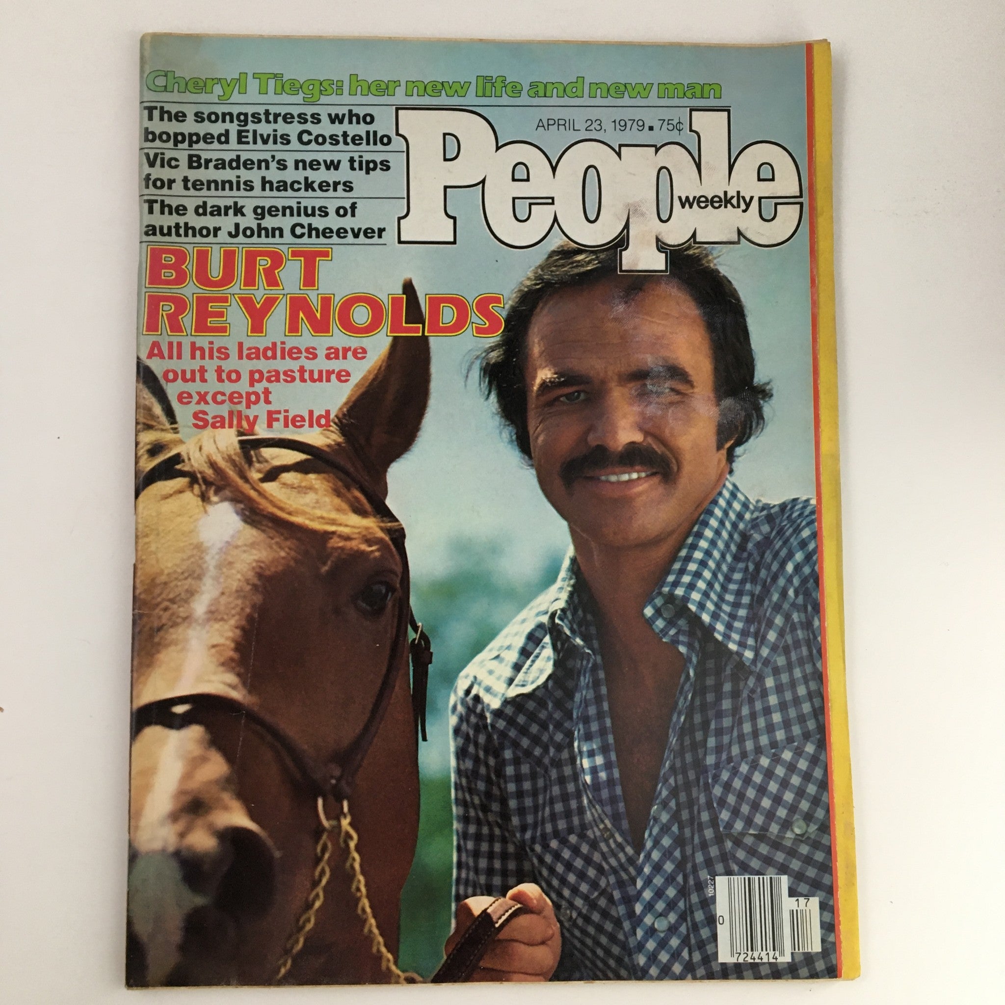 Cover of People Weekly Magazine dated April 23, 1979, featuring Burt Reynolds with a horse, highlighting his iconic status and popularity during the late 70s.