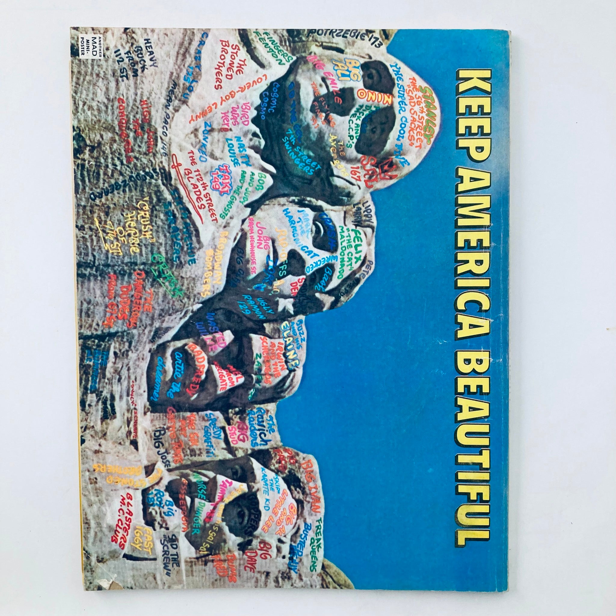 Cover of VTG 1977 Mad Magazine Special Number Twenty-Two showcasing iconic rock formations with graffiti and the phrase 'Keep America Beautiful'.