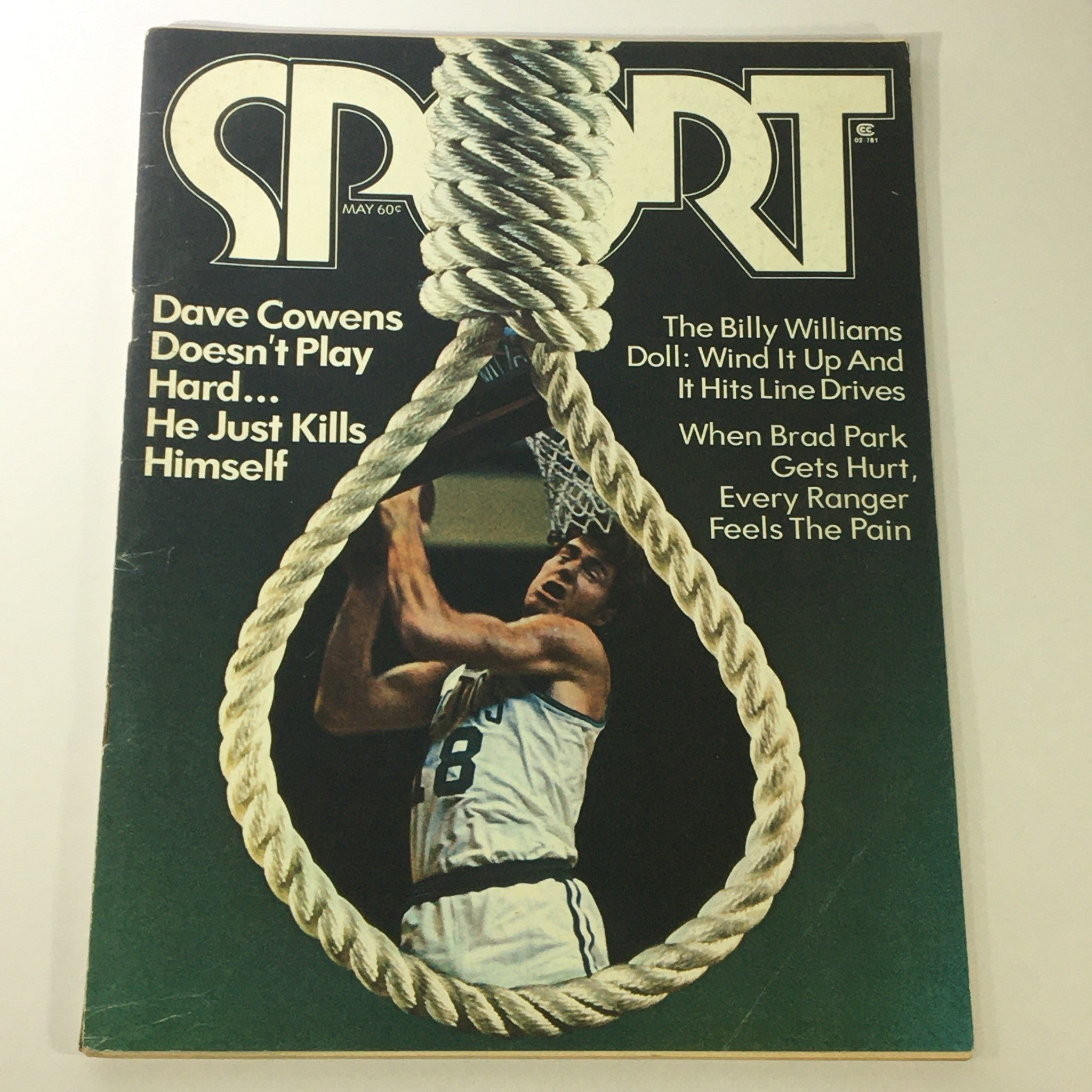 Cover of VTG Sport Magazine May 1973, Volume 55, Number 5 featuring the Billy Williams Doll, highlighting notable articles in sports from that era.