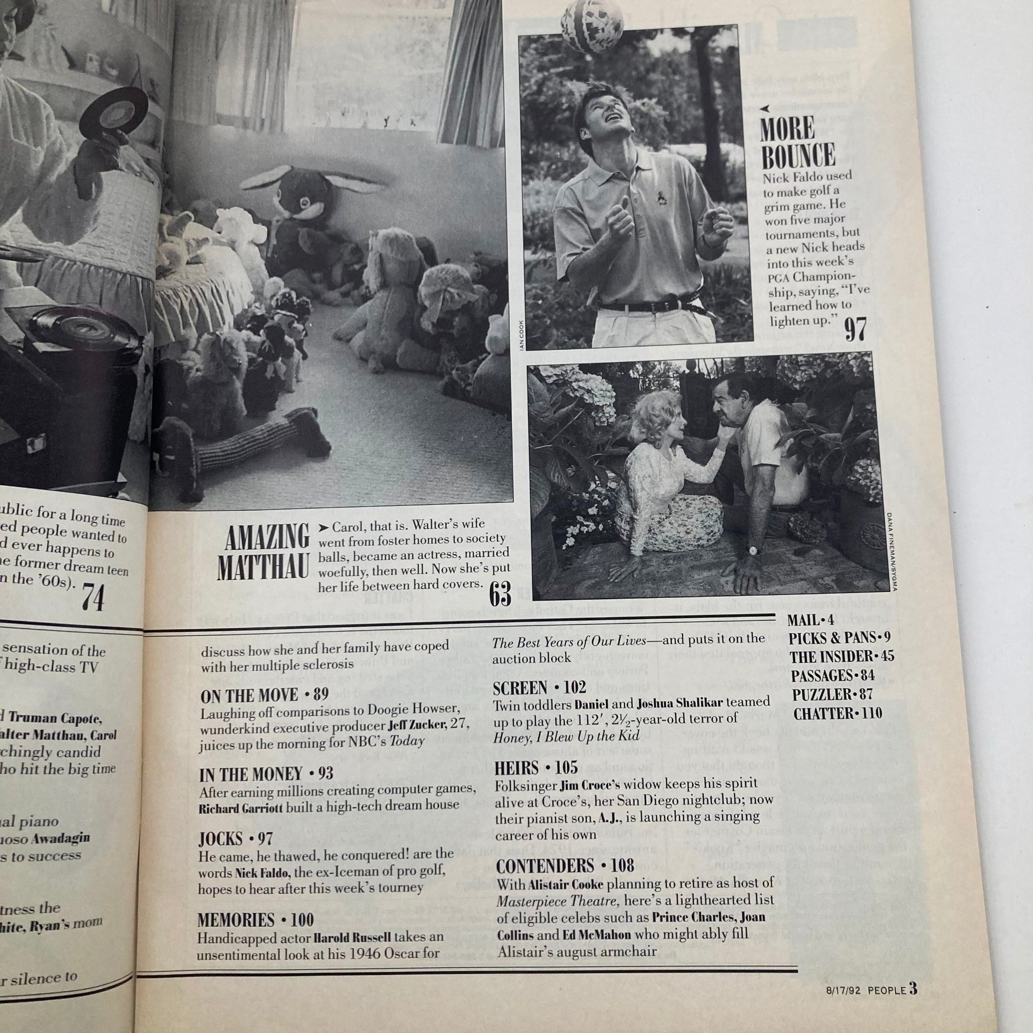 Another interior page of People Weekly Magazine August 17, 1992, continuing the feature on Annette Funicello and other cultural icons of the time.