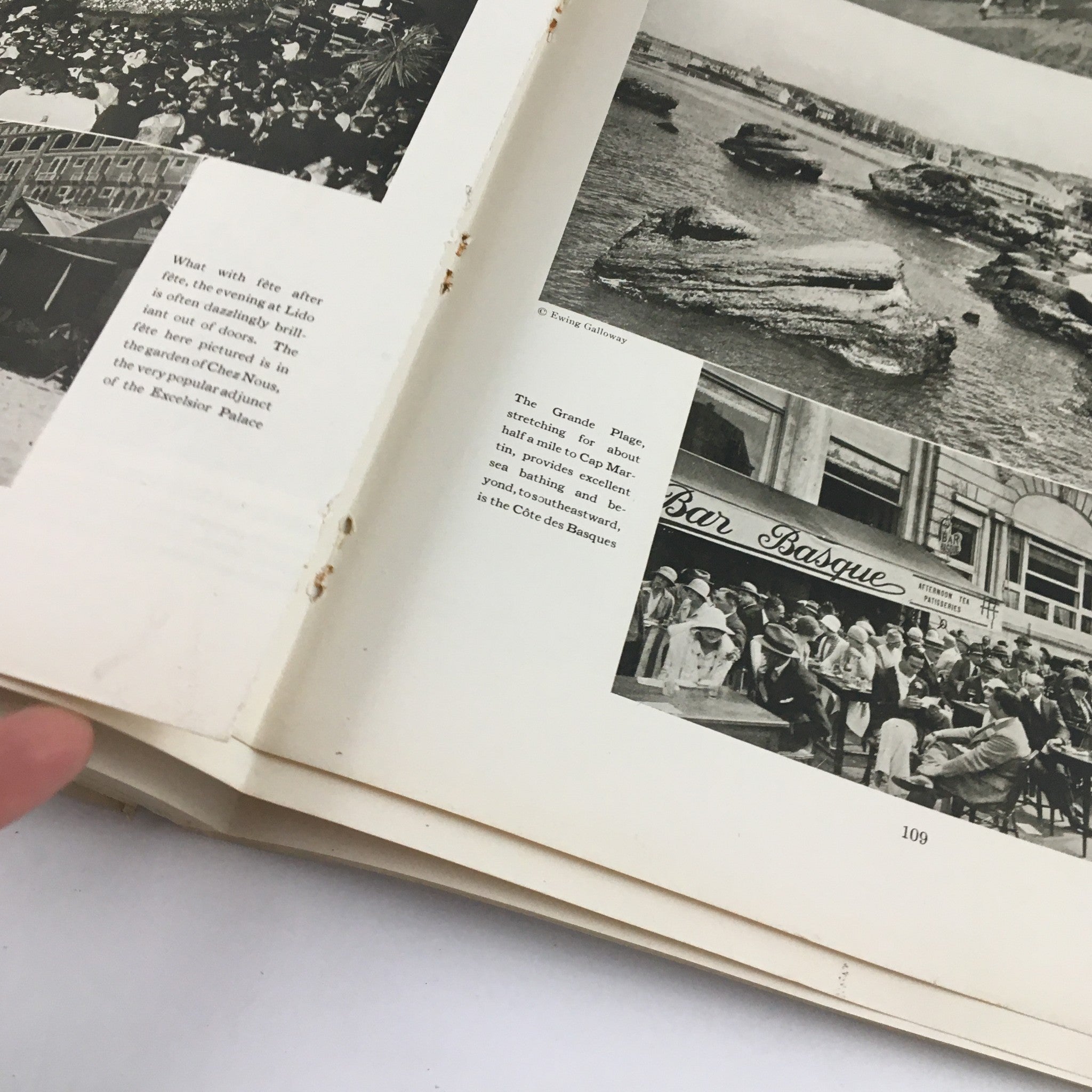 Inner page from VTG The Spur Magazine, May 1 1926, featuring images related to Grande Plage Stretch to Cap Martin.
