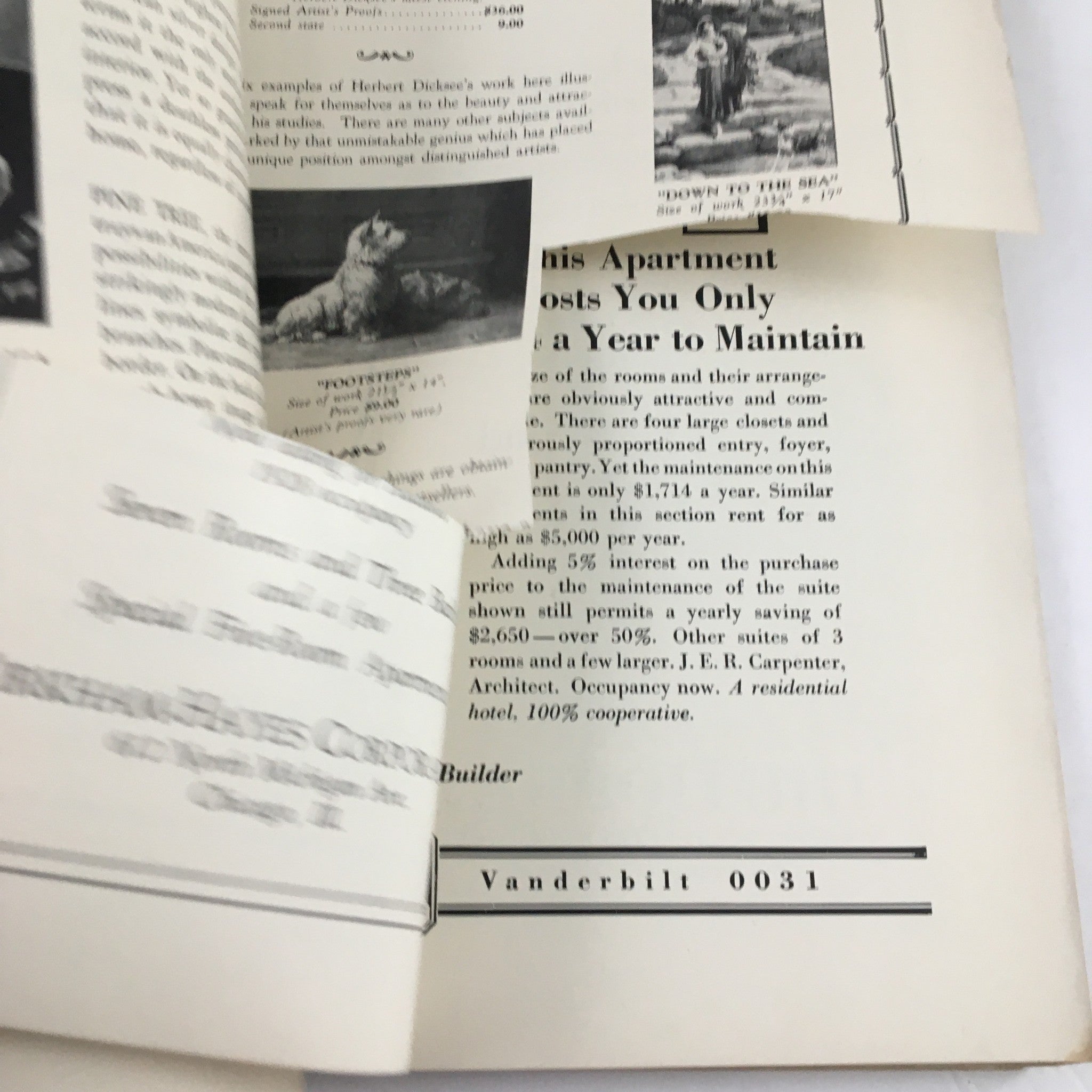 Inside page of VTG The Spur Magazine May 1 1928 showcasing vintage advertisements and articles related to real estate.