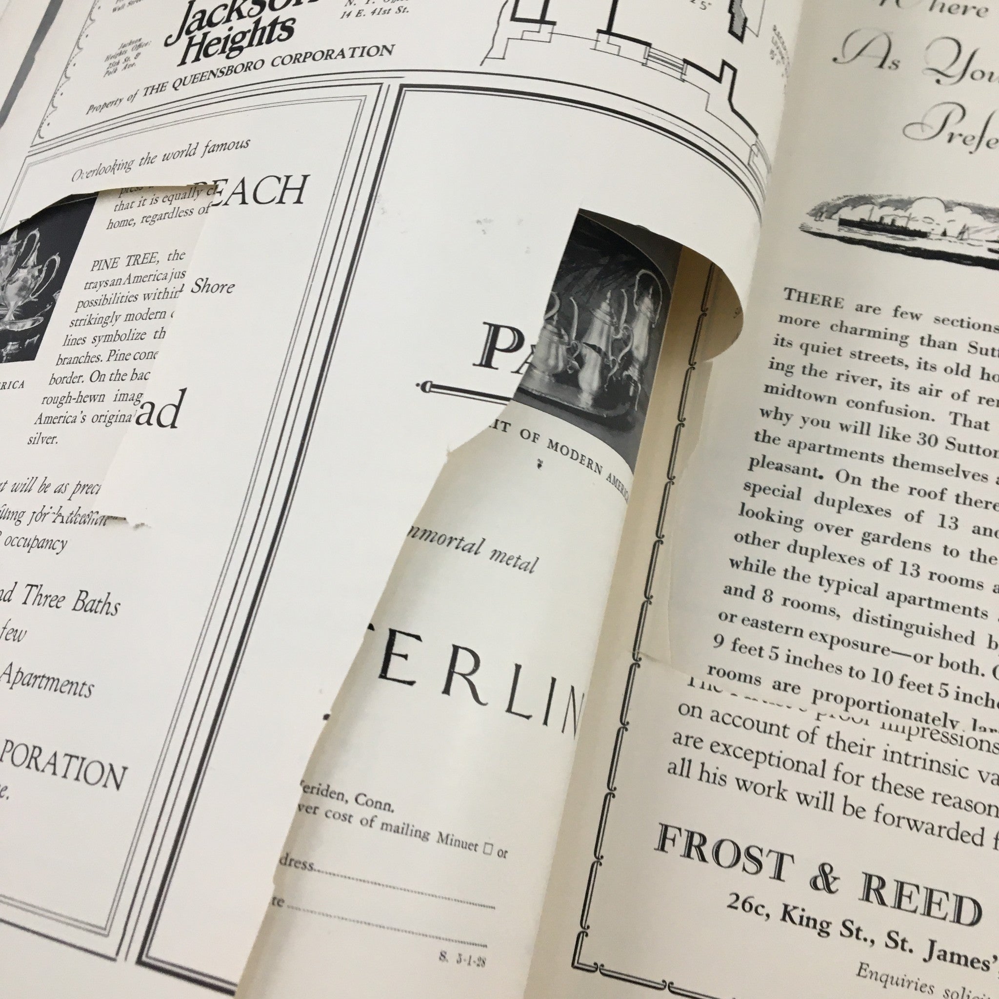 Another inside page of VTG The Spur Magazine May 1 1928 displaying cutouts and advertisements from the era.