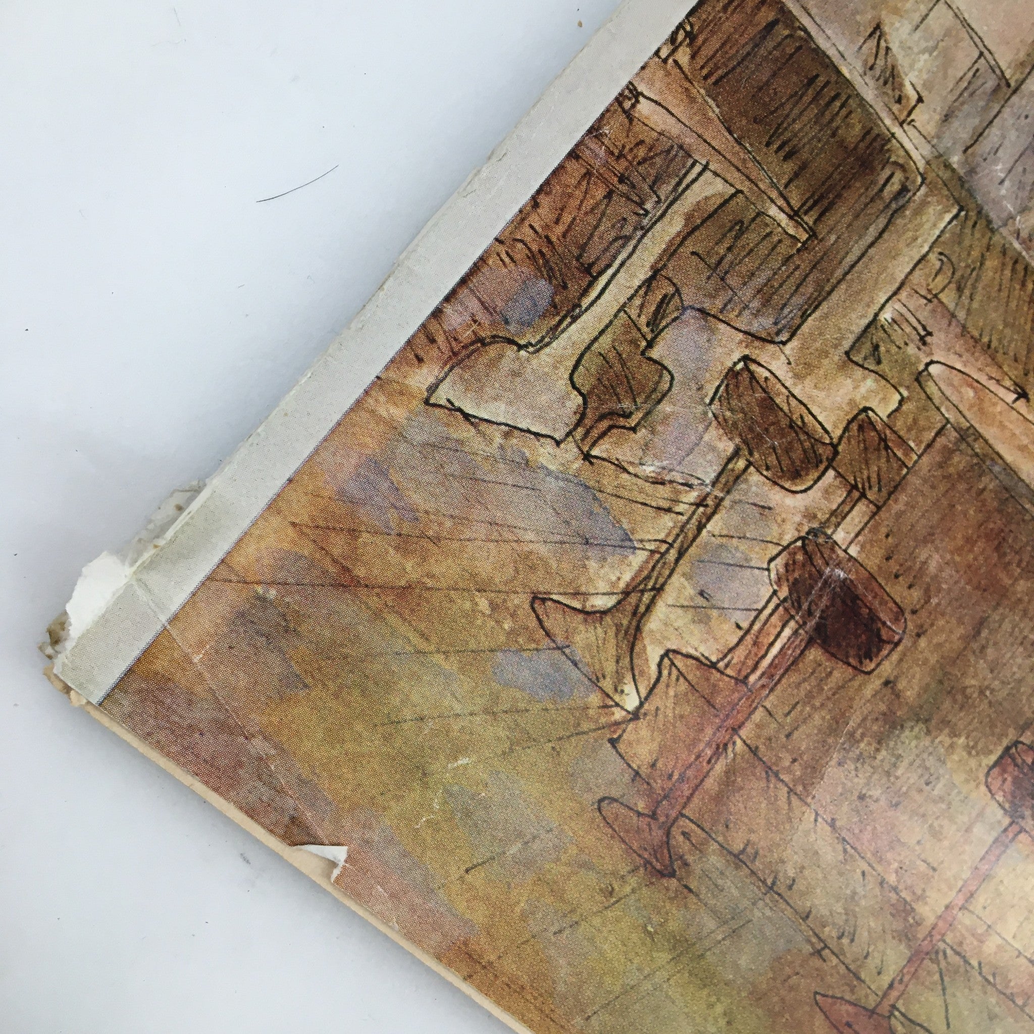 Close-up of The New Yorker Magazine April 28 1975 cover highlighting detailed barstools and the texture of the vintage illustration 'Coffee Shop Morning' by James Stevenson.