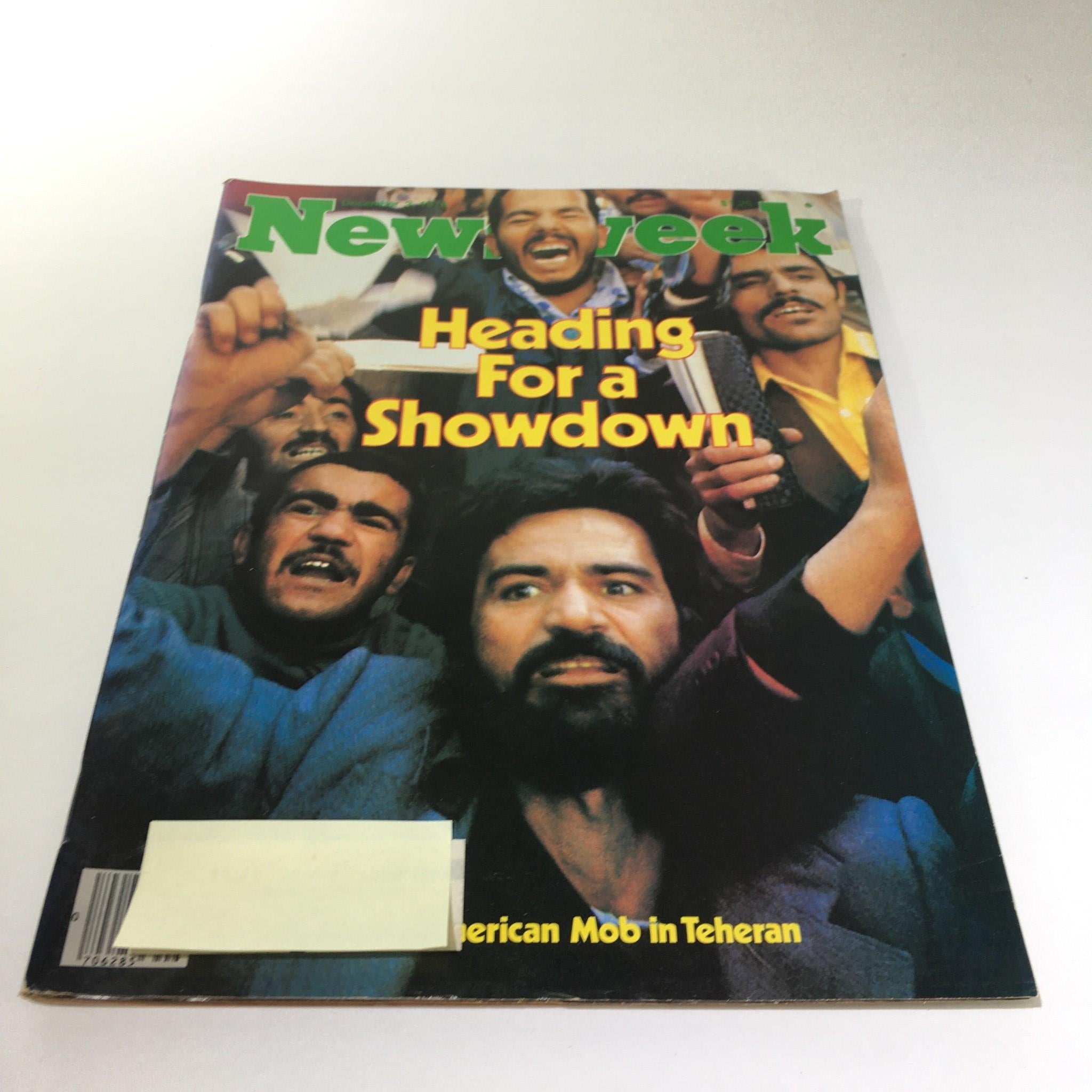 Cover of Newsweek Magazine: December 3, 1979 - Heading For a Showdown featuring a group of men expressing intense emotions, highlighting a pivotal moment in history related to the American mob in Teheran.