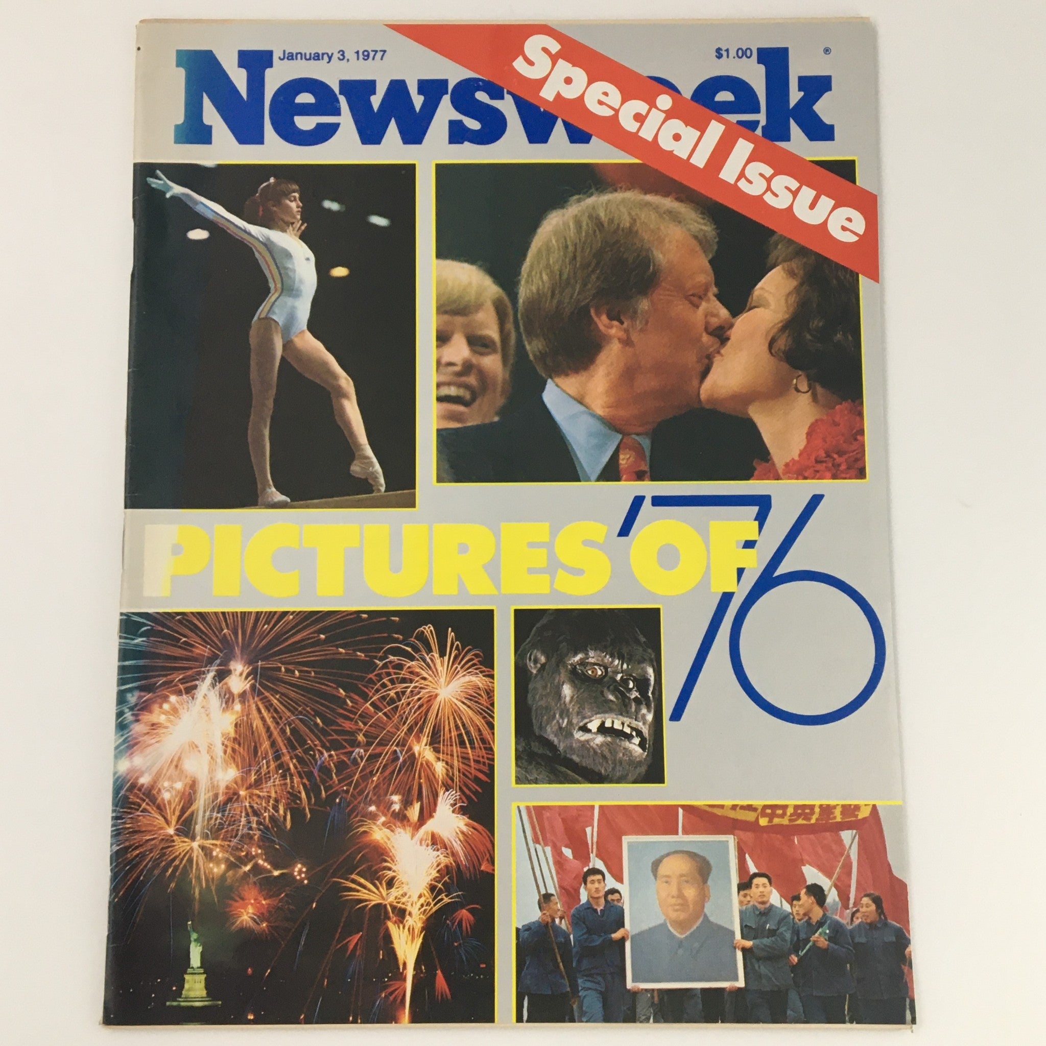 Newsweek Magazine January 3 1977 featuring a special issue on Mao Tse Tung with images from 1976, showcasing notable events and personalities of the year.