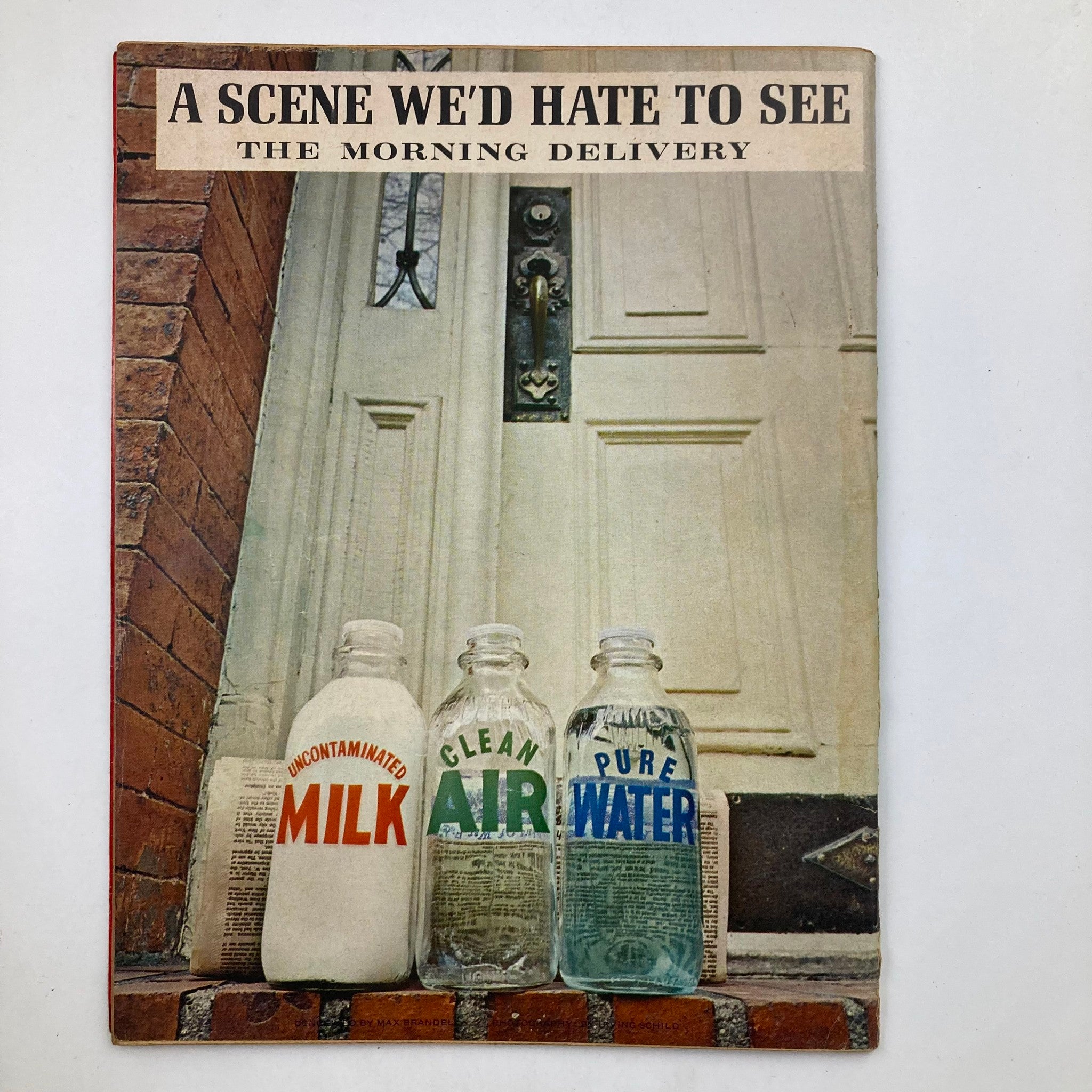Back cover of Mad Magazine July 1971 No. 144 displaying a satirical illustration related to home deliveries.