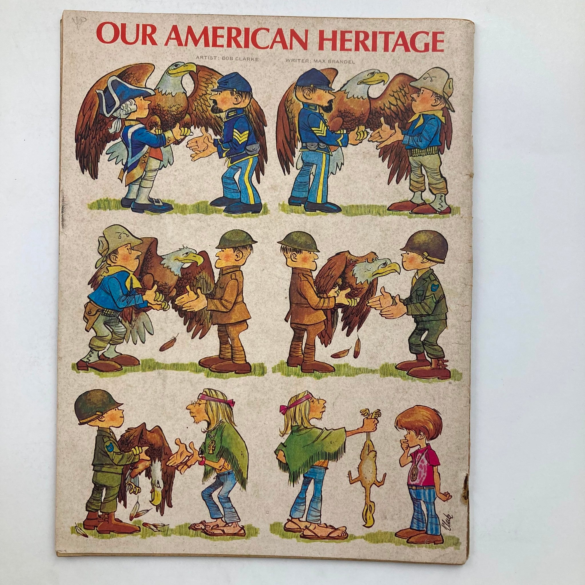 Back cover of Mad Magazine June 1971 No. 143, featuring playful illustrations by Bob Clarke, enhancing the vintage appeal of this collectible magazine.