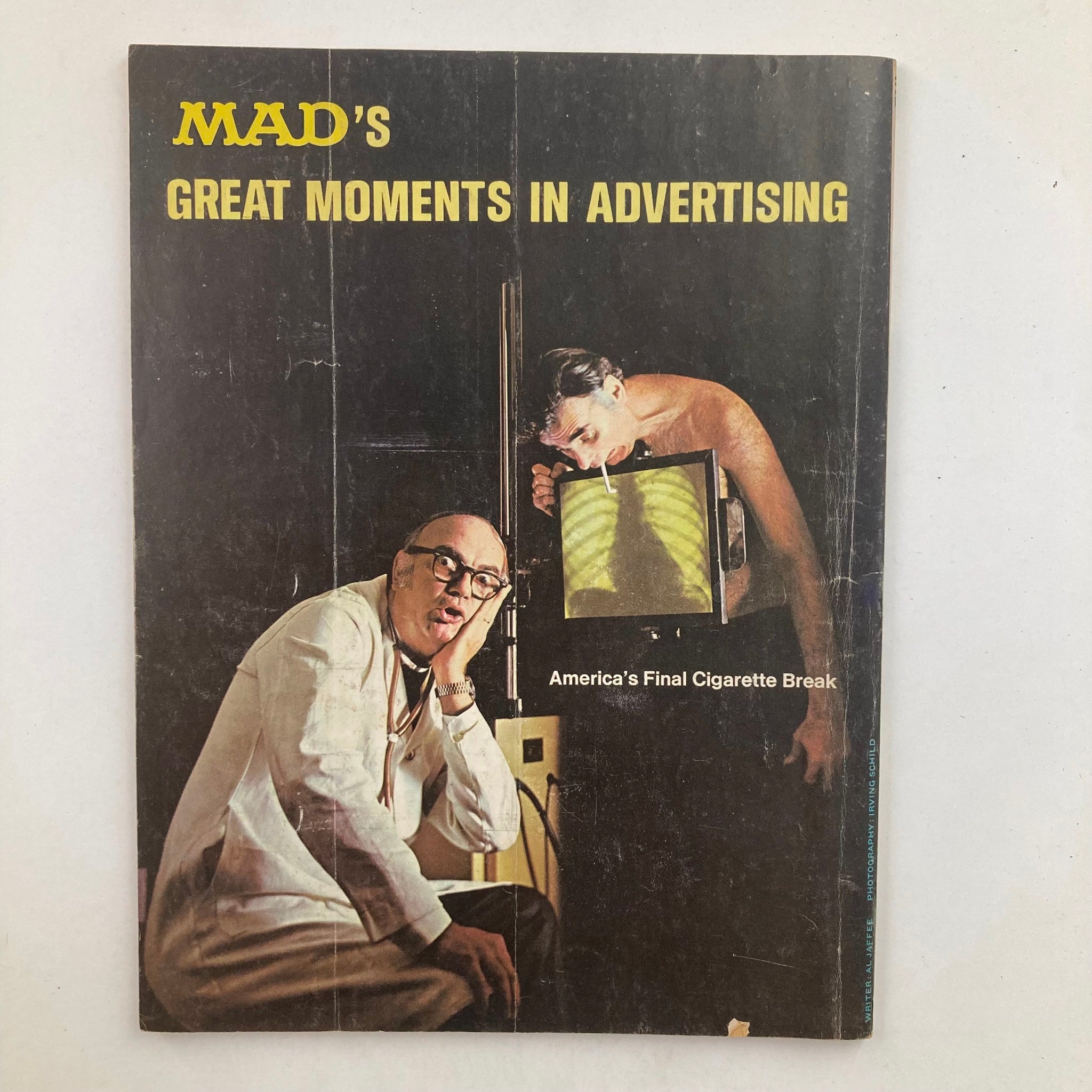 Cover image of Mad Magazine Super Special 1976 No. 20 featuring iconic artistry by Don Martin. The image depicts humorous scenes related to advertising with the title 'MAD's GREAT MOMENTS IN ADVERTISING'. Perfect for collectors of vintage magazines and fans of 1970s pop culture.
