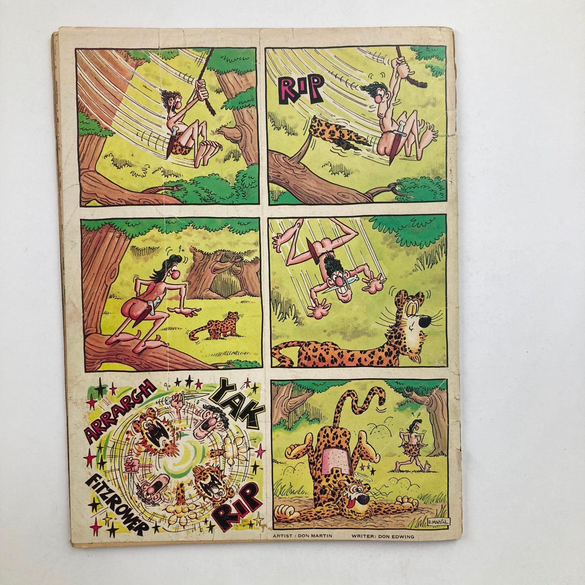 Comic strip page from Mad Magazine December 1979 No. 211, illustrating a humorous scene by Don Martin, portraying absurd comic situations in vibrant colors, emphasizing the magazine's entertainment value.