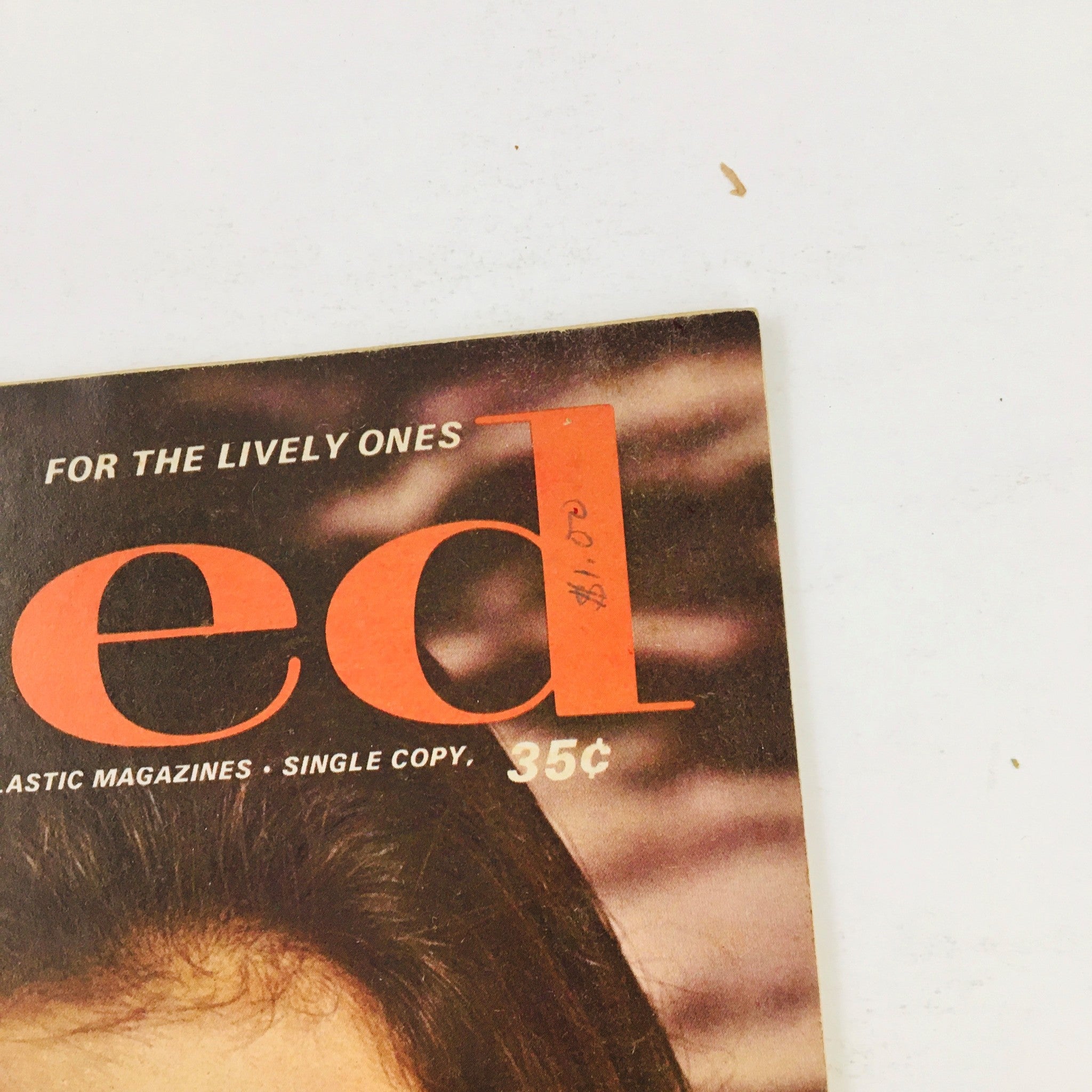 Close-up view of Co-ed Magazine January 1970 Vol. 15 No. 5 cover highlighting the title and magazine details, including the price.