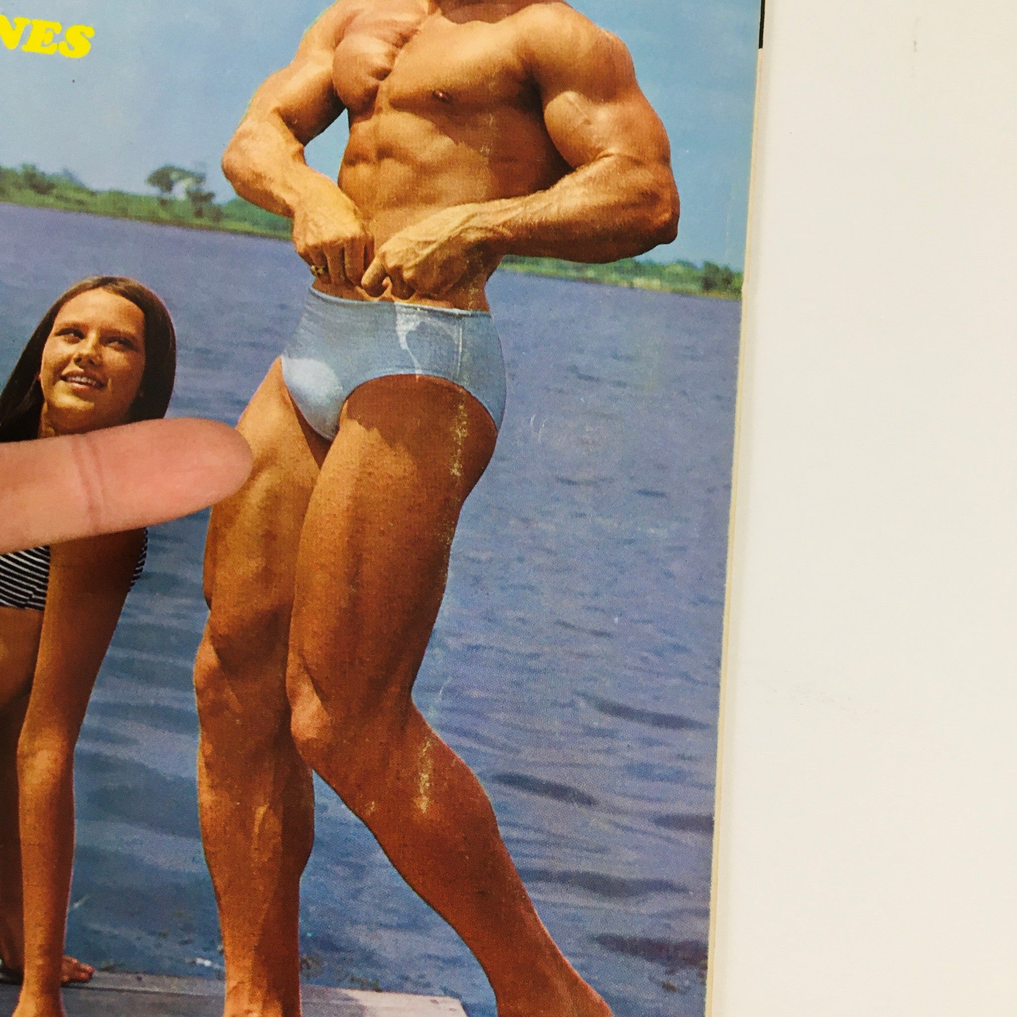 Close-up of a muscular man from the December 1970 Strength & Health Magazine, highlighting fitness aesthetics and sports lifestyle.