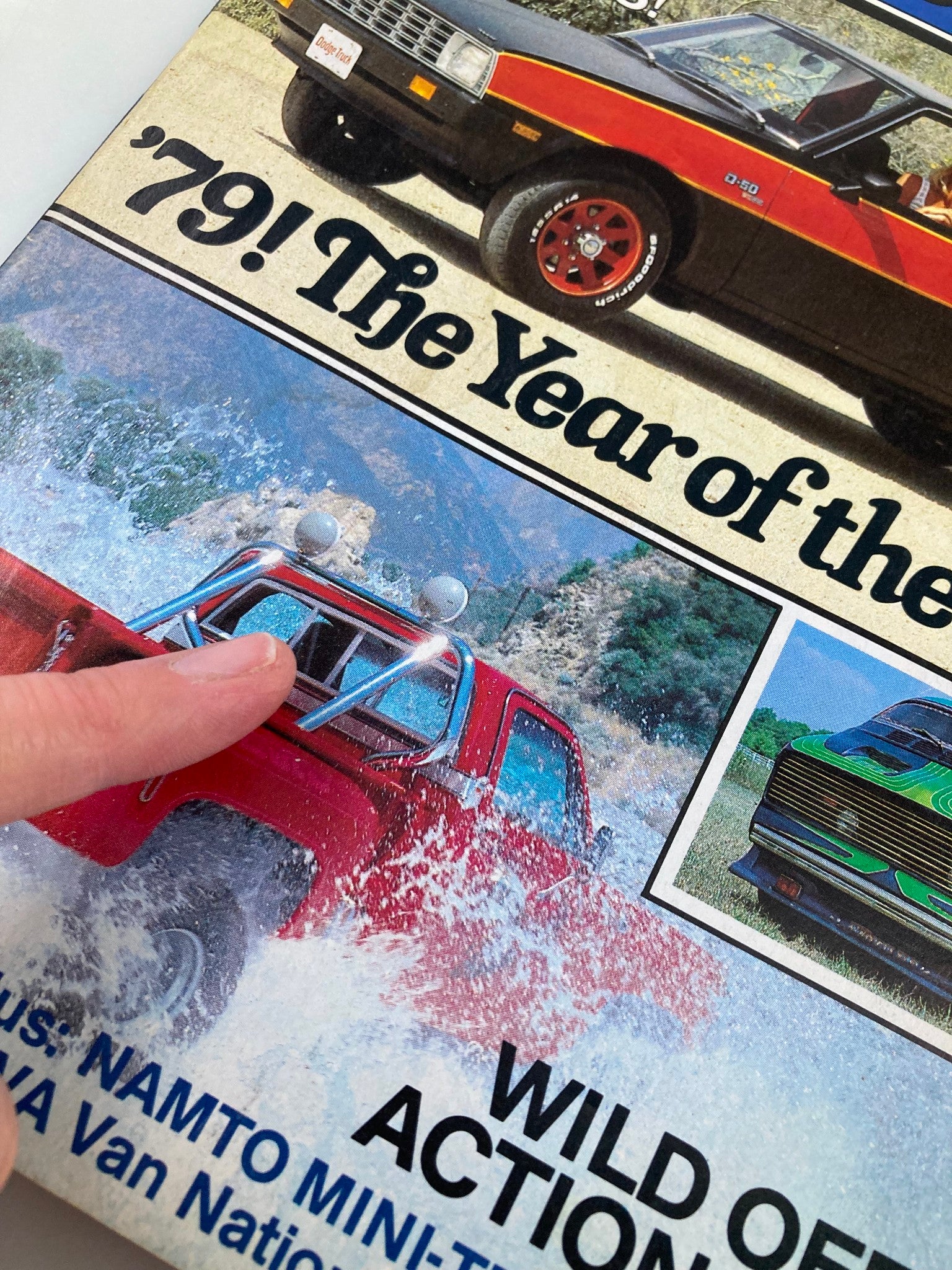 Cover detail of VTG Truckin Magazine November 1978, highlighting '79! The Year of the Truck, with visual focus on off-road action and vehicles splashing through water.