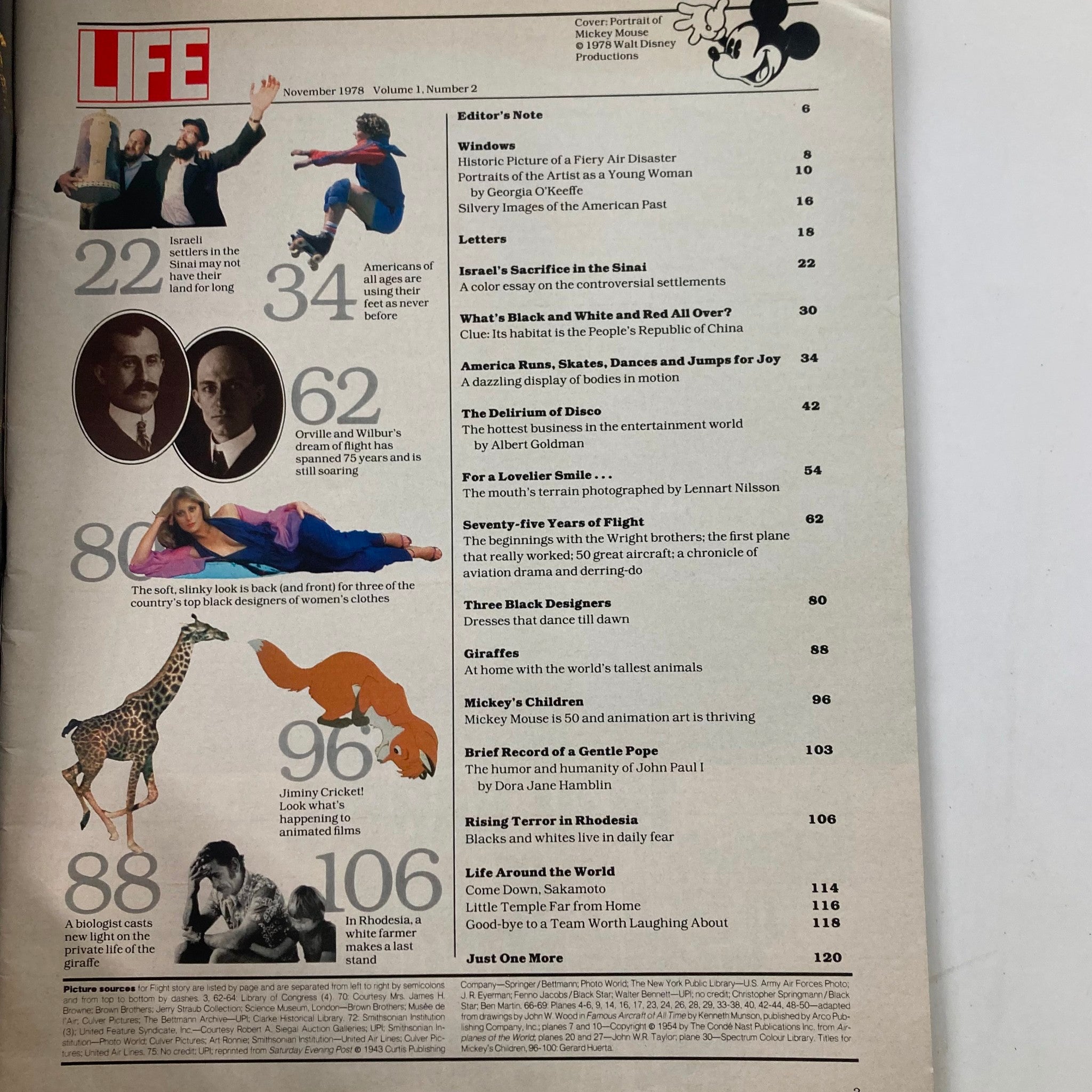 Life Magazine November 1978 Vol 1 No 2 - Mickey Mouse Turns 50, Rare Collectible Edition
