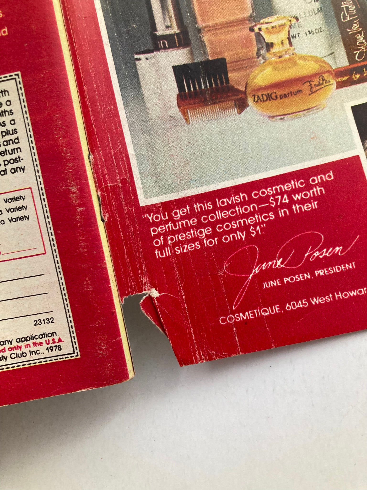 Back cover of TV Guide Magazine September 2 1978 Pro Football '78 Facts WA-Baltimore Ed, showcasing a cosmetic and perfume collection advertisement.