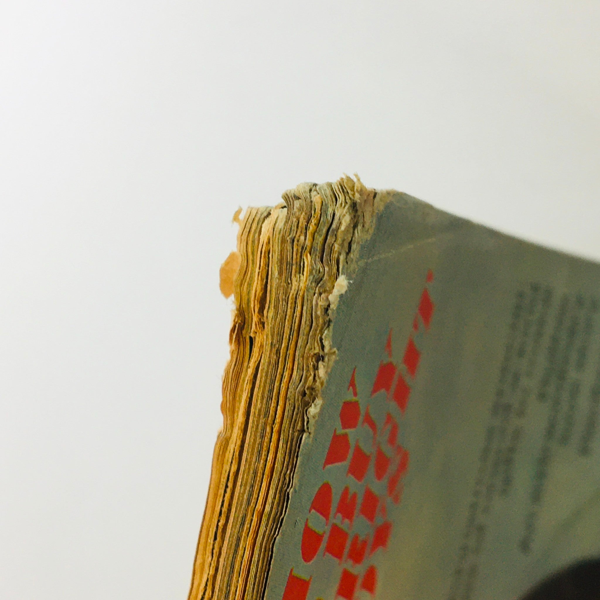 Side view of the VTG Redbook Magazine from November 1973, highlighting minor wear at the edges and the magazine's vintage condition.