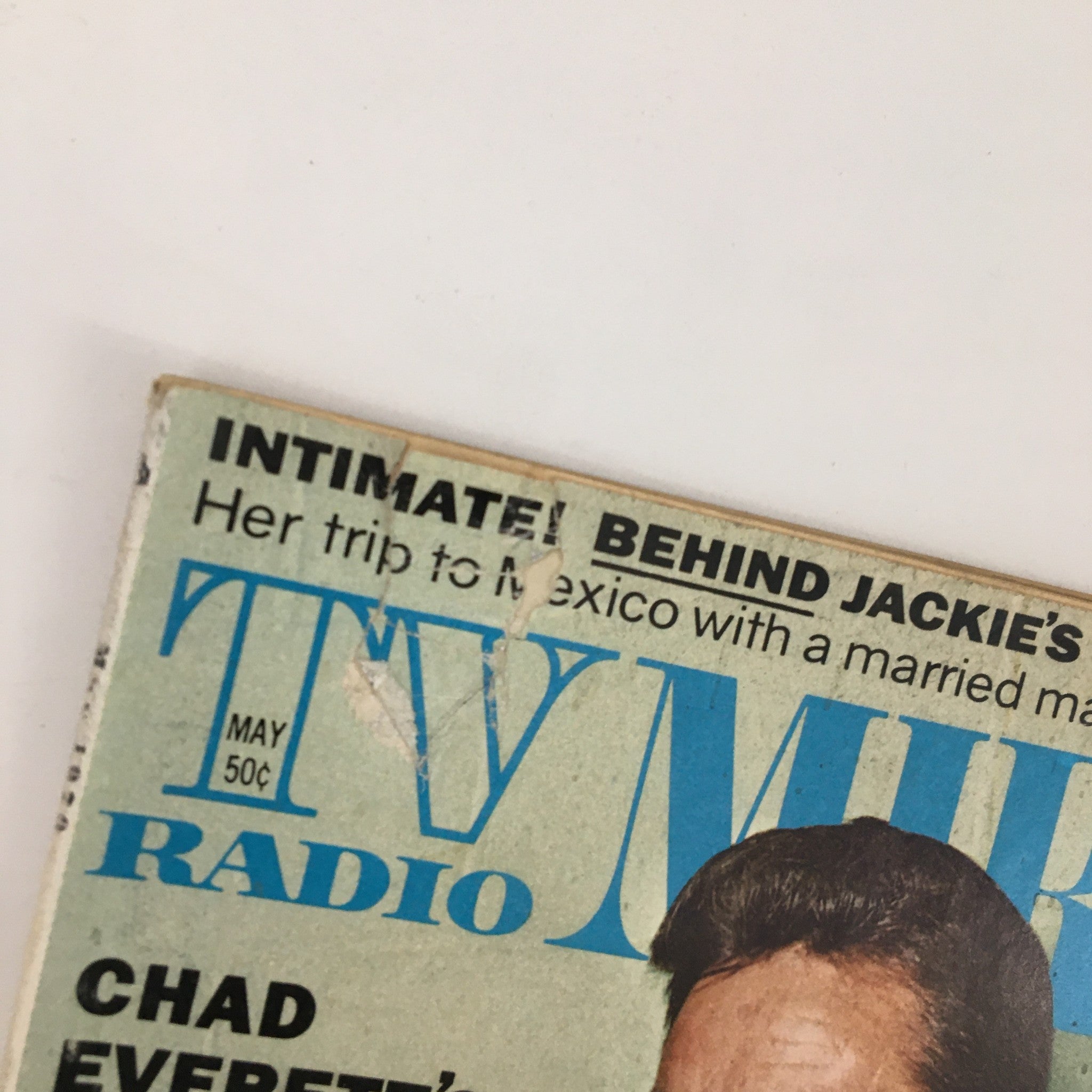 Close-up of the title and featured stories from the TV Radio Mirror Magazine May 1970, including personal insights and entertainment highlights.