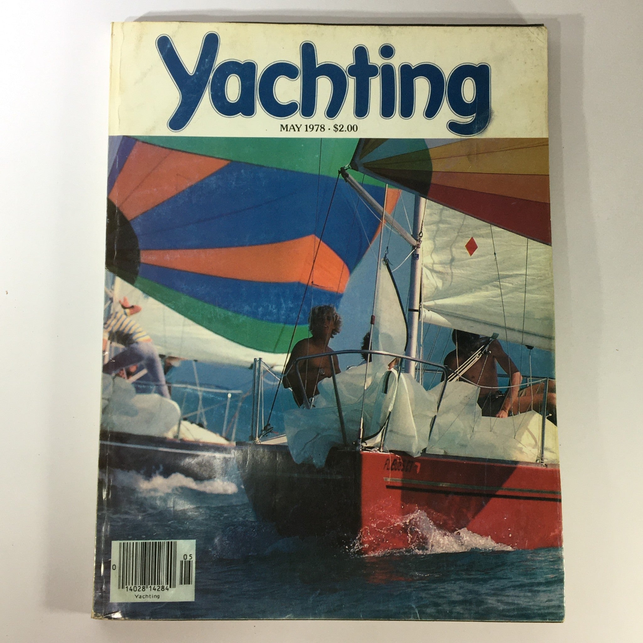 Cover of VTG Yachting Magazine May 1978, featuring colorful sailboats on water, representing the essence of yachting and coastal adventures from that era.