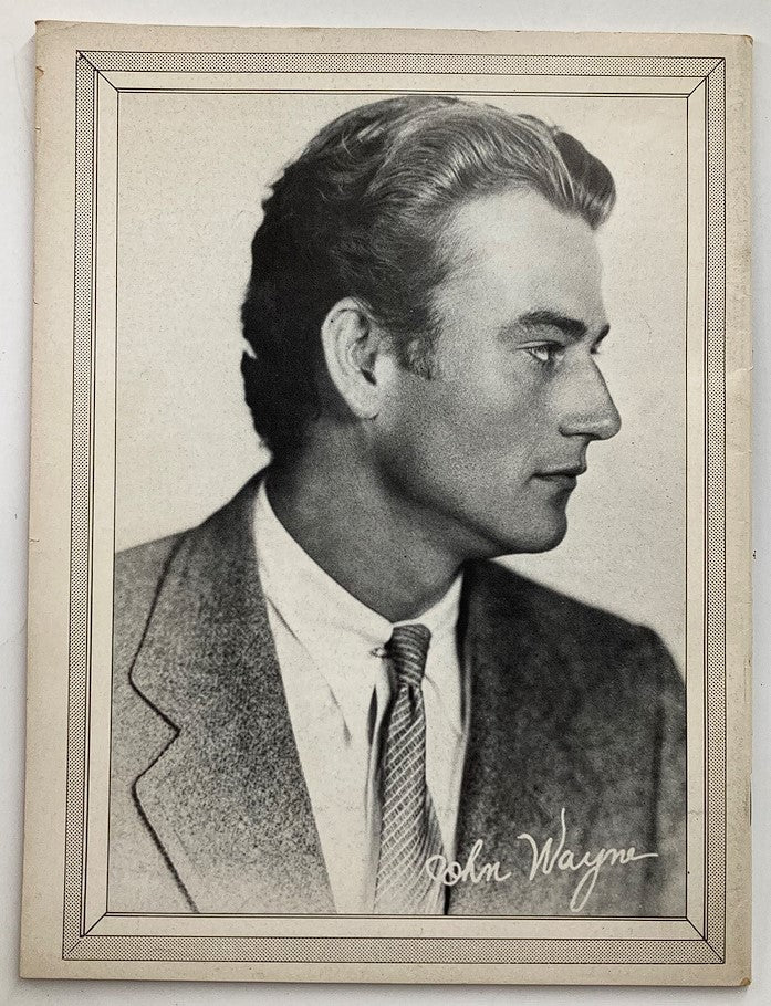 Cover of VTG E-Go Collectors Magazine Series No. 4 from September 1976 featuring a profile portrait of John Wayne, no label.