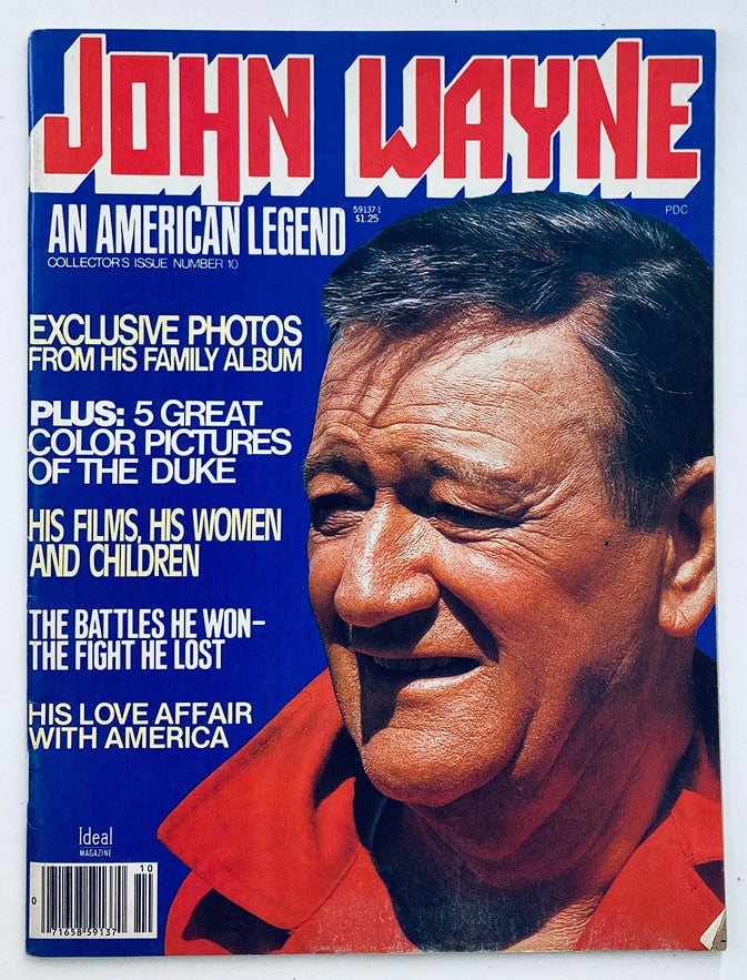 Cover of VTG Collector's Issue Magazine September 1970 featuring John Wayne, titled 'An American Legend' with photos and articles highlighting his films and personal life.