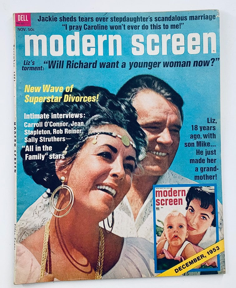 VTG Modern Screen Magazine November 1971 Liz Taylor & Richard Burton No Label