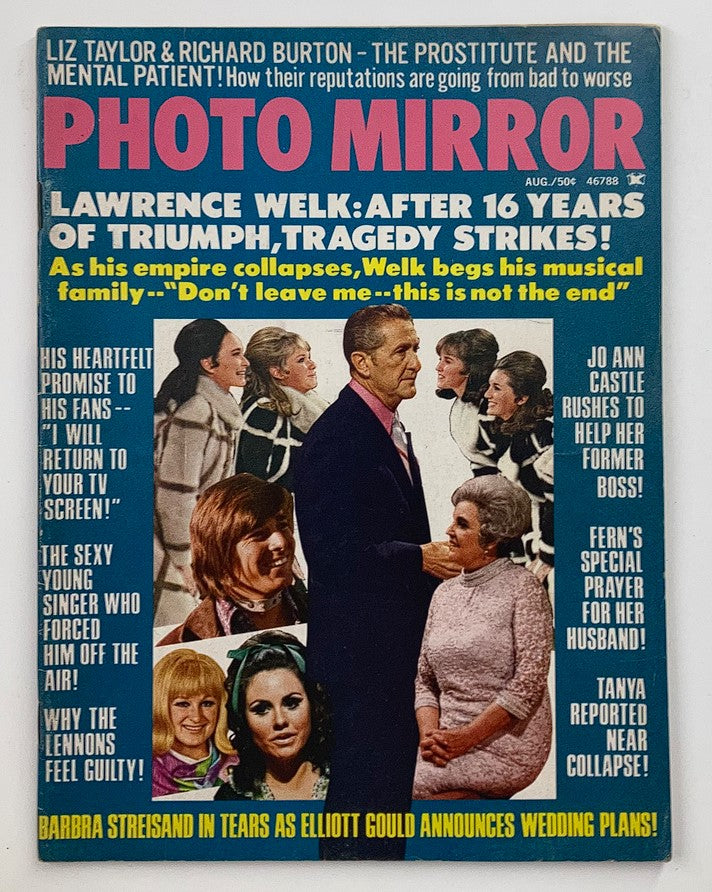 VTG Photo Mirror Magazine August 1971 Vol 1 #3 featuring Barbra Streisand on the cover, showcasing pop culture highlights from the early 1970s.
