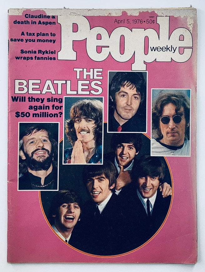 VTG People Weekly Magazine April 5, 1978 featuring The Beatles on the cover, highlighting their cultural significance and nostalgia.