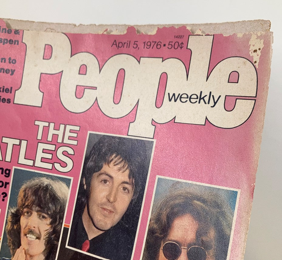 VTG People Weekly Magazine April 5, 1978 cover featuring The Beatles, showcasing Paul McCartney and George Harrison with a vintage design.