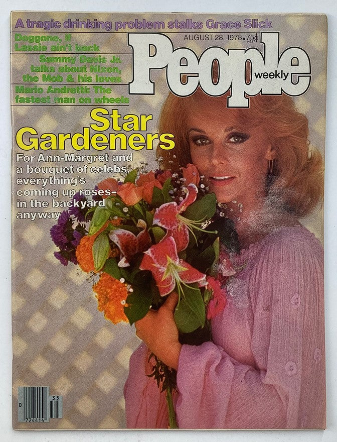 People Weekly Magazine, August 28, 1978, Volume 10, Issue #9 featuring Ann-Margret on the cover with a floral bouquet, showcasing vintage pop culture.
