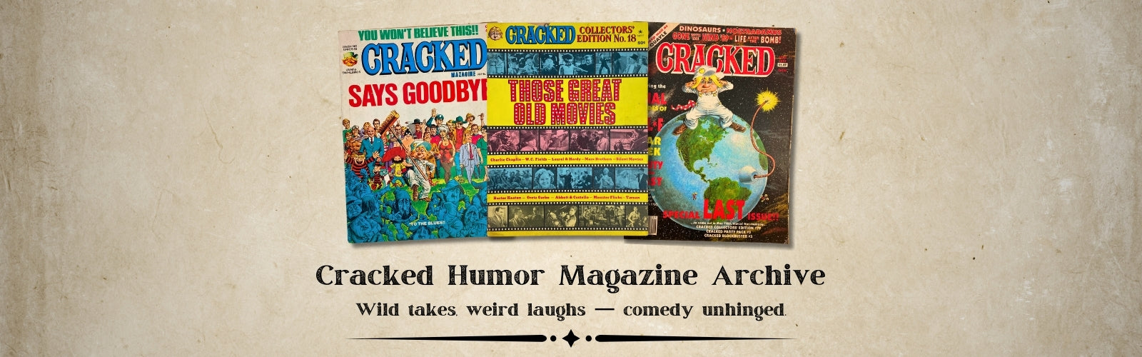 Vintage Cracked Humor Magazine Issues
