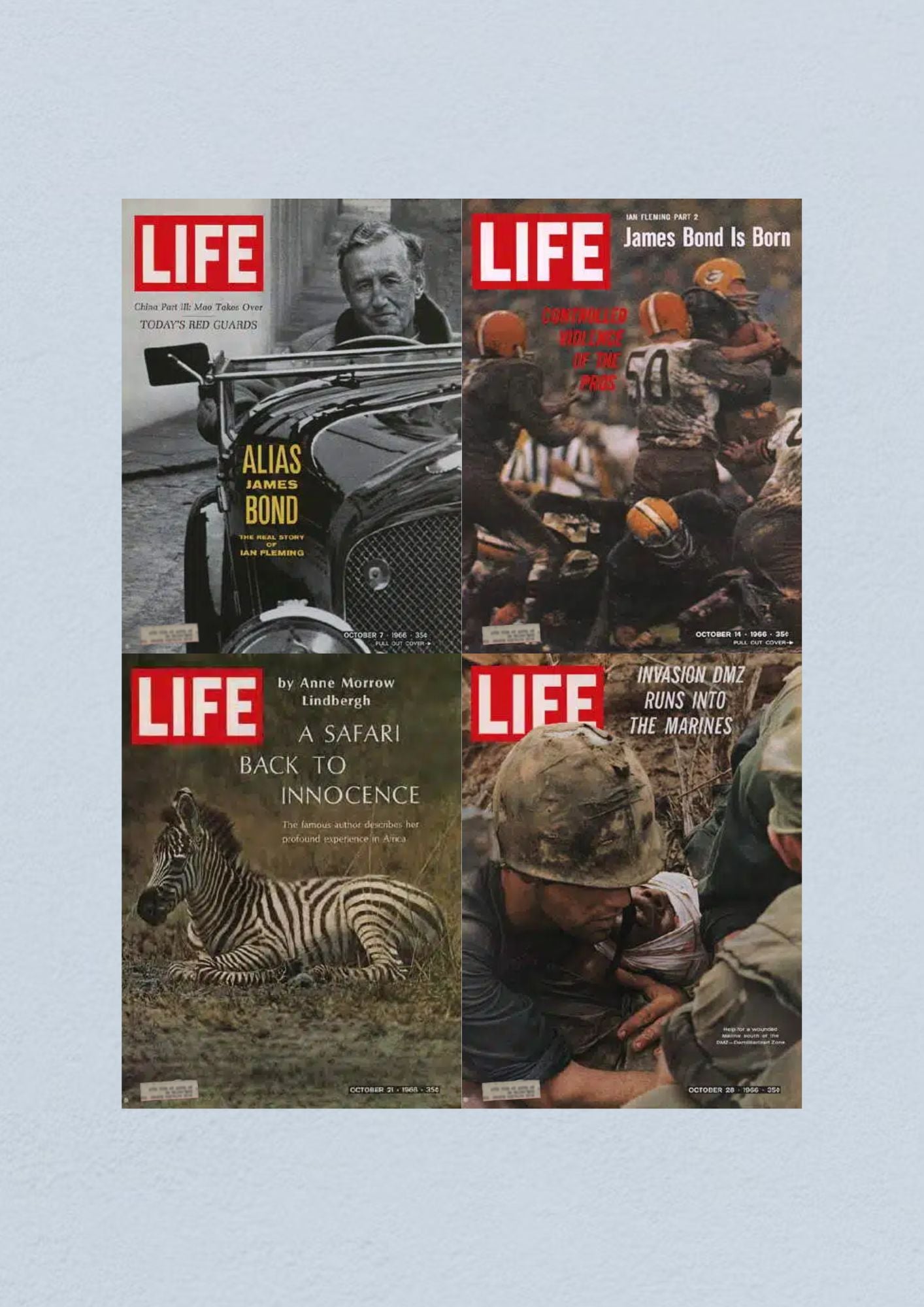 Life Magazine Lot of 4 Full Month of October 1966 7, 14, 21, 28