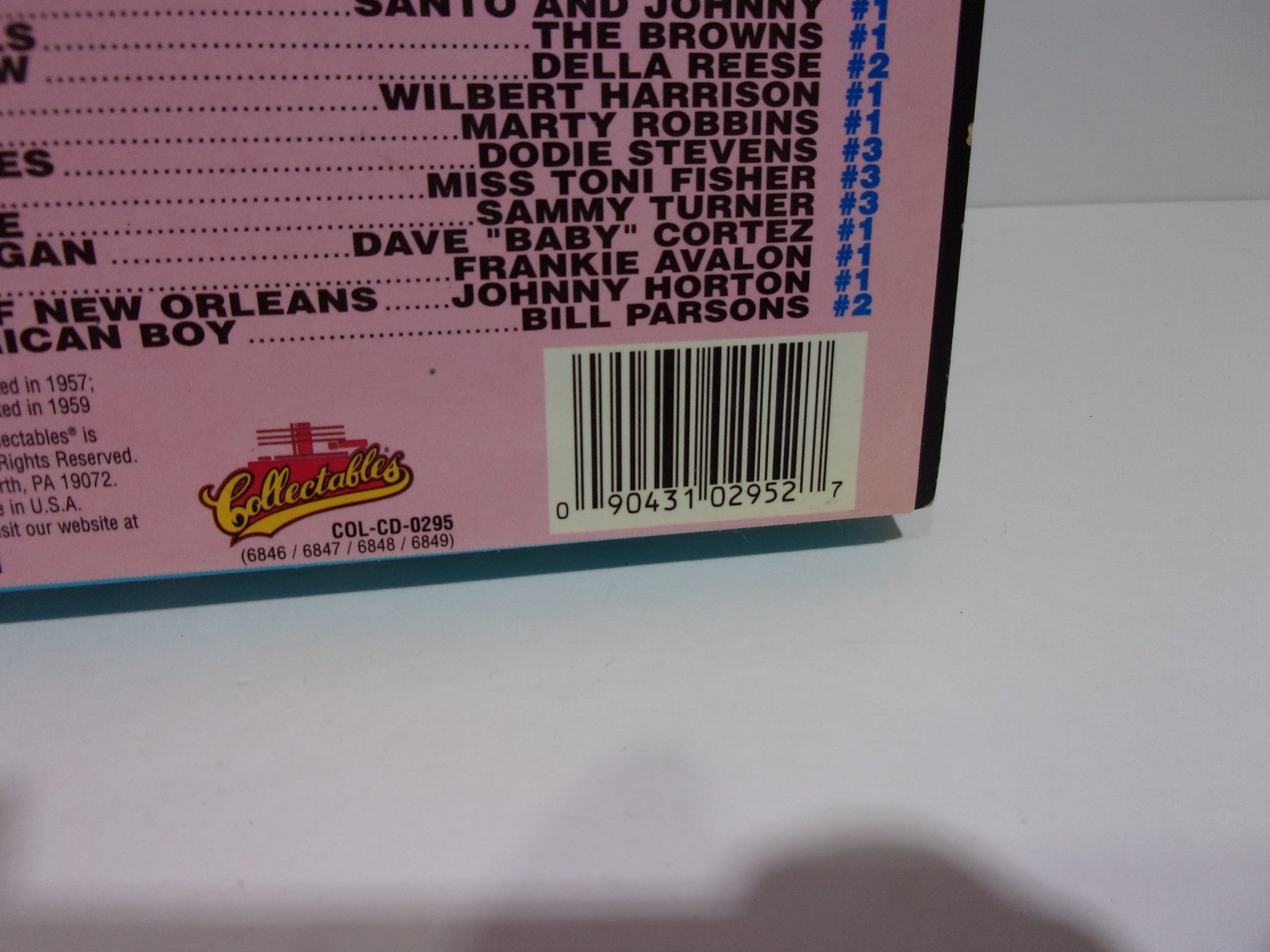 Top Hits of the 50s Collectables 4 CD Set Audio CD