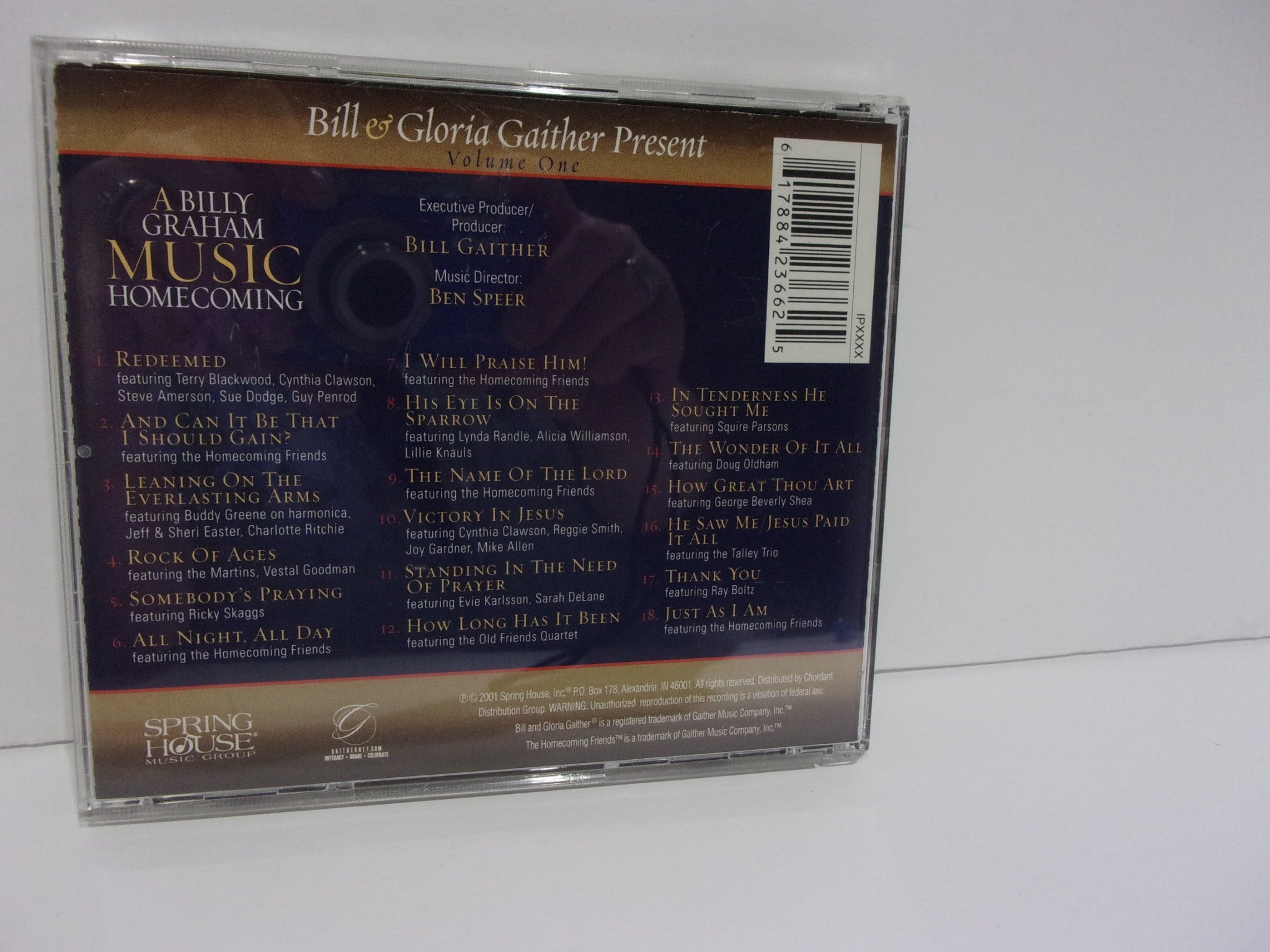 A Billy Graham Music Homecoming Vol. 1 Audio CD