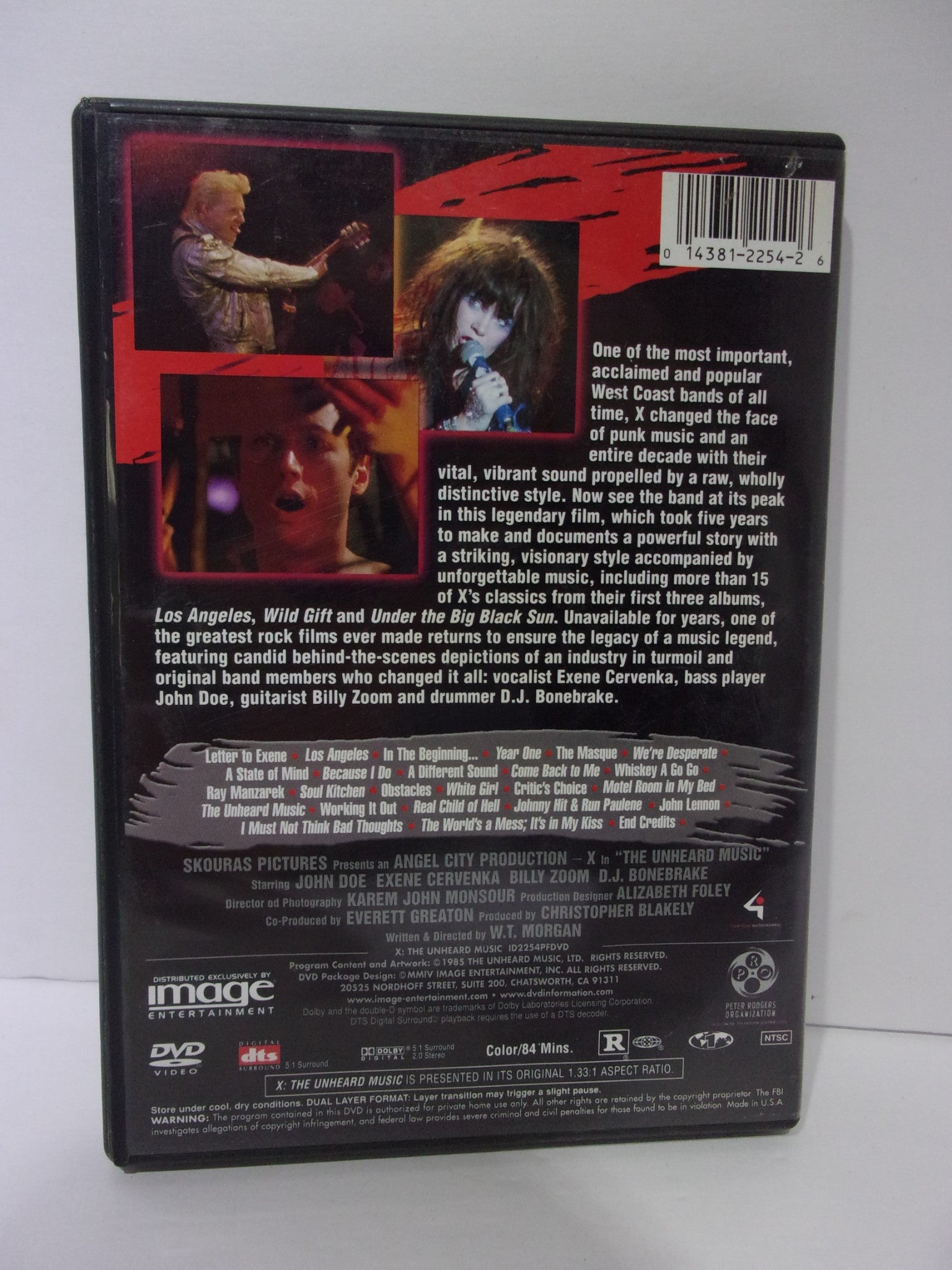 X: The Unheard Music DVD